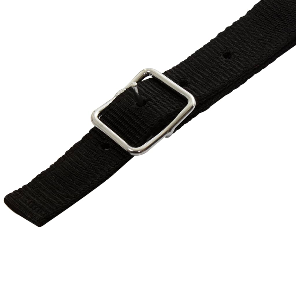 Sella Western Testiera e Pettorale in Vera Pelle 17" Nero
