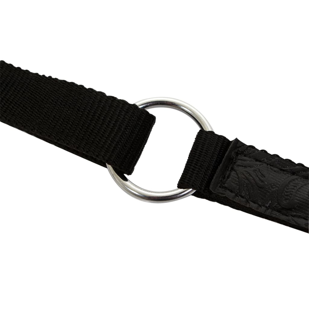 Sella Western Testiera e Pettorale in Vera Pelle 12" Nero