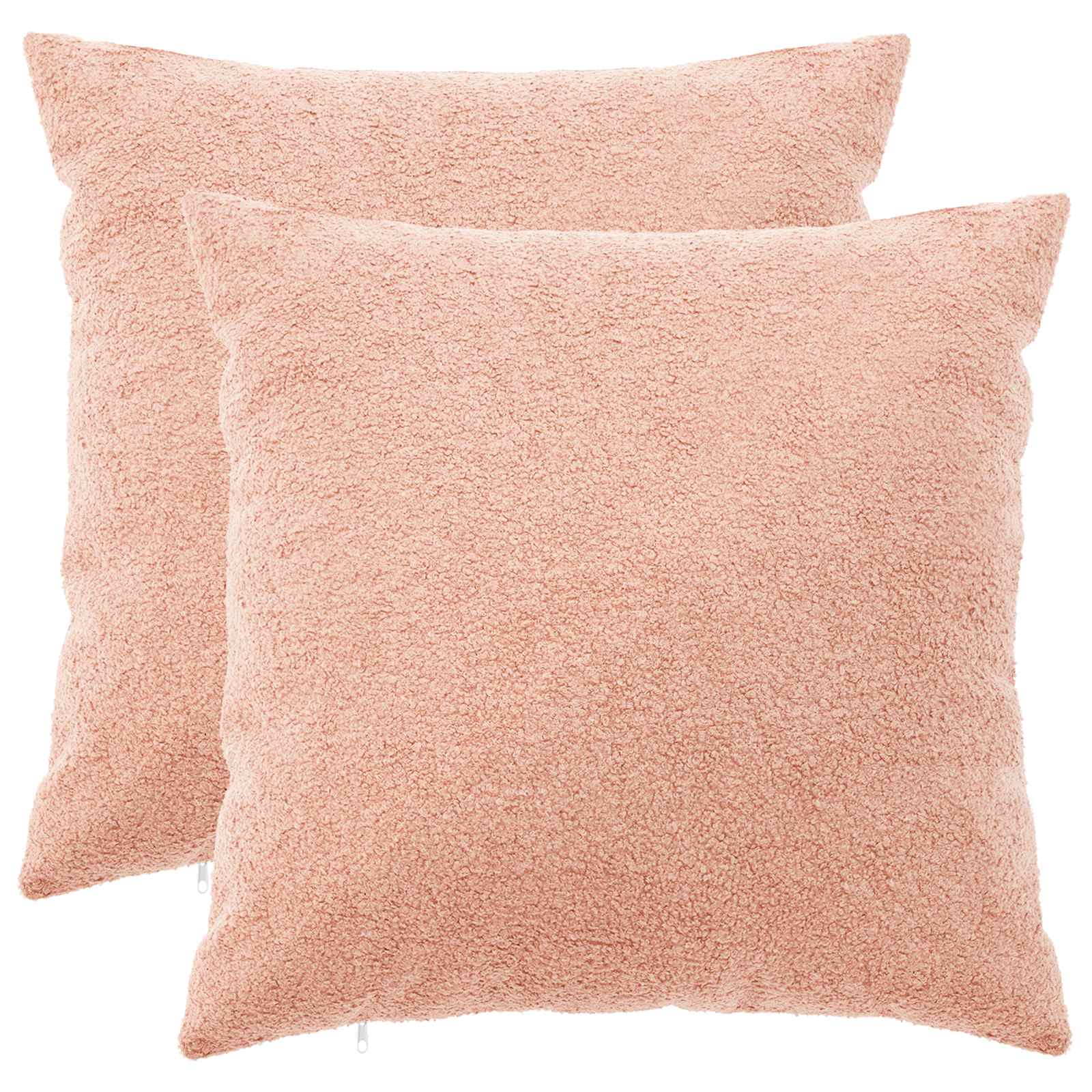 Federa 2 pcs HEERLEN Rosa 80 x 80 cm Bouclé