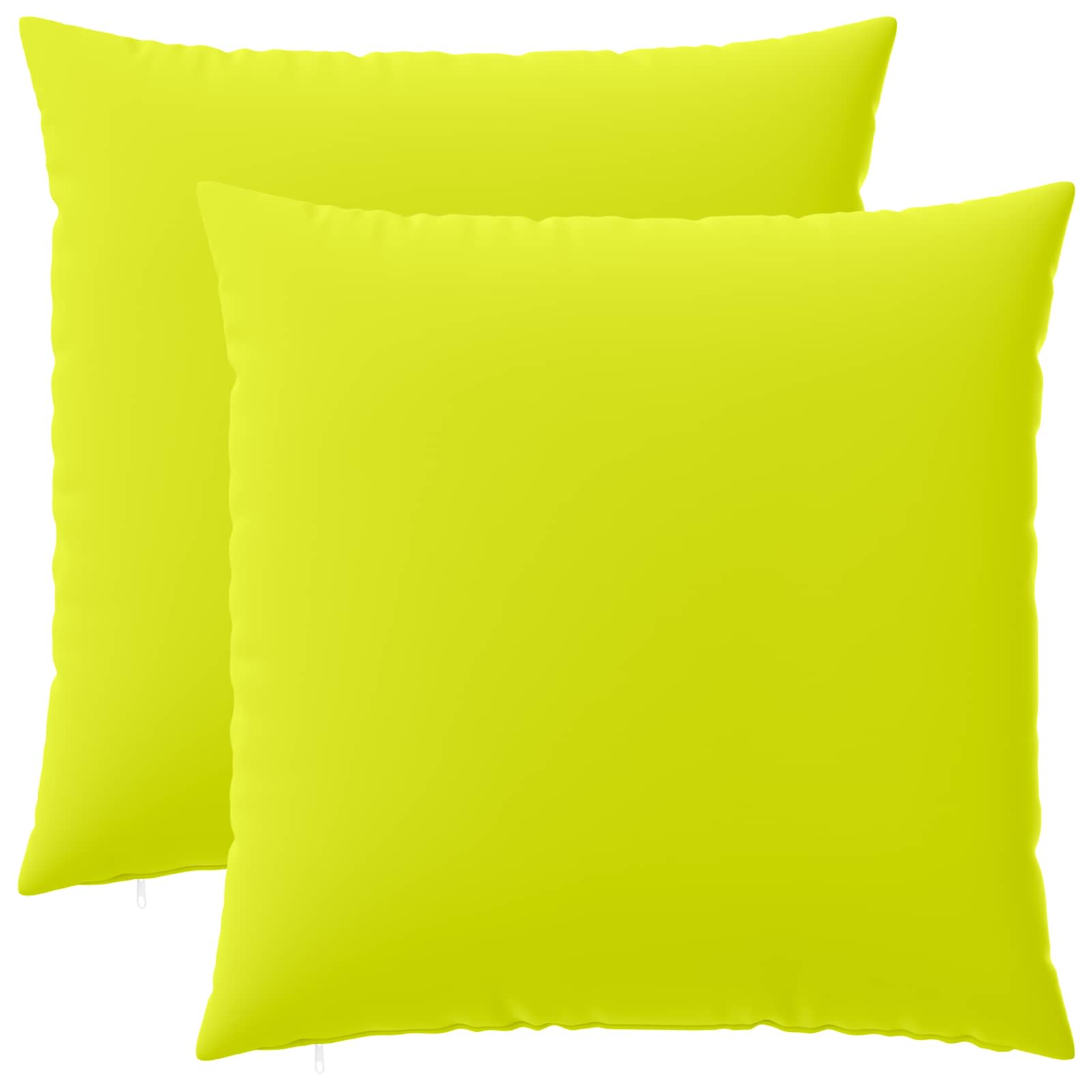 Federa 2 pcs HEERLEN Verde brillante. 80 x 80 cm Poliestere