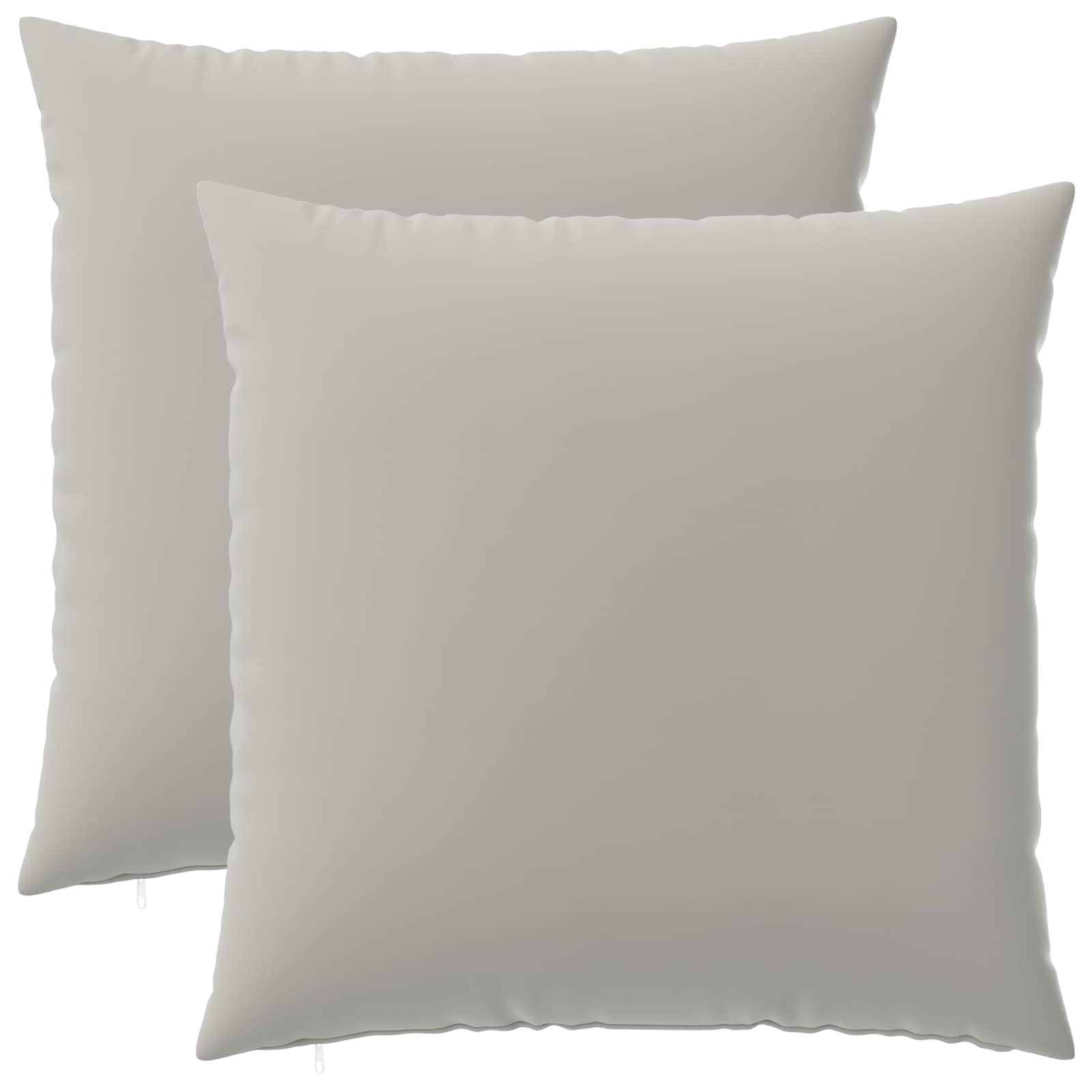 Federa 2 pcs HEERLEN Grigio 80 x 80 cm Poliestere