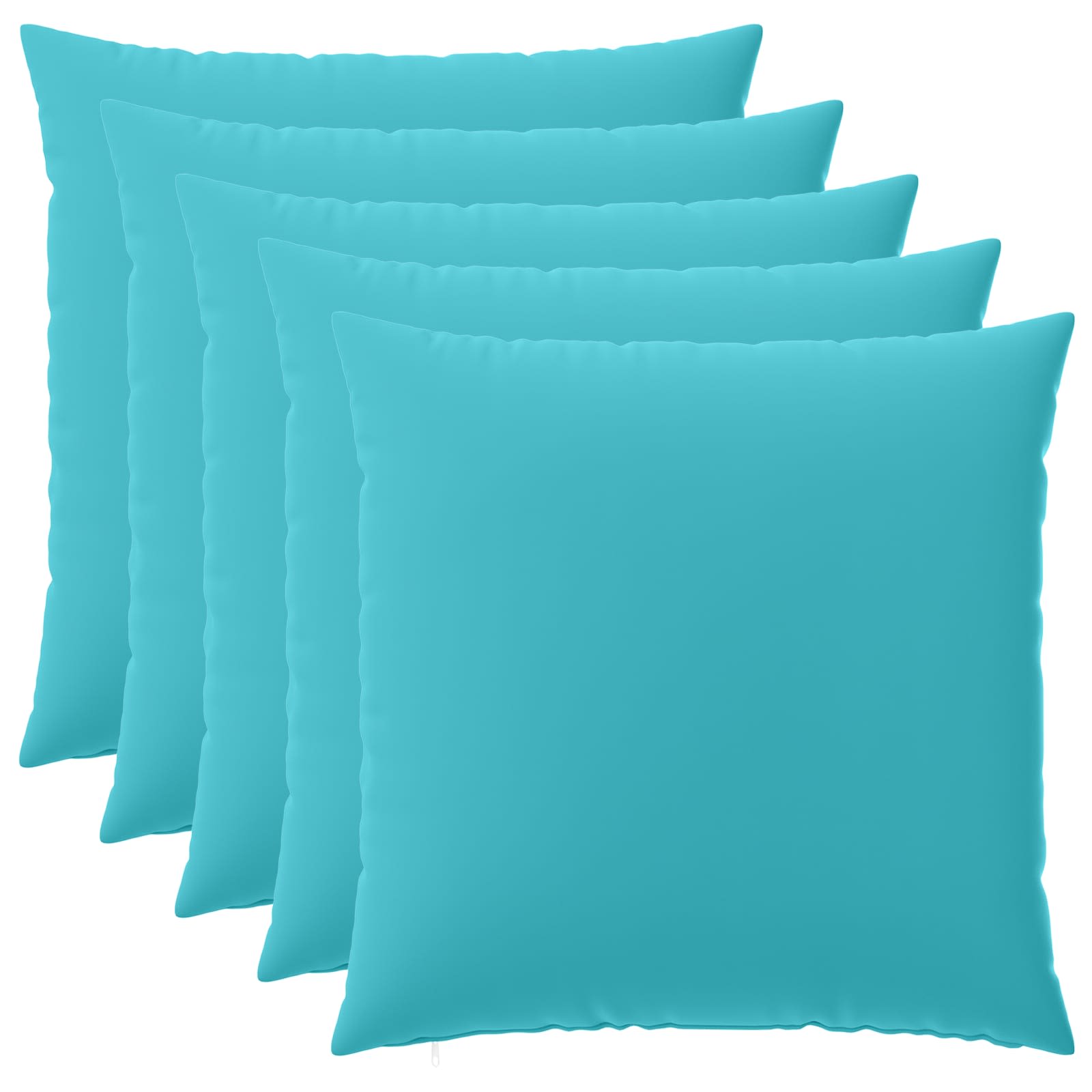 Federa 6 pcs HEERLEN Turchese 80 x 80 cm Poliestere