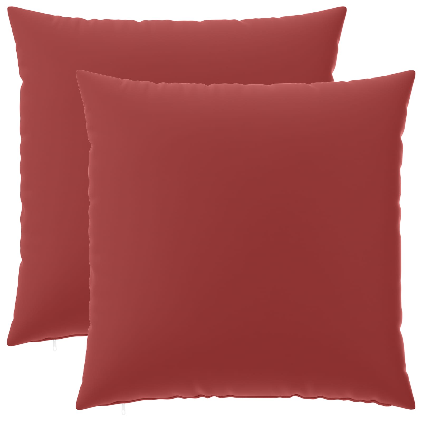 Federa 2 pcs HEERLEN Rosso Vino 80 x 80 cm Poliestere