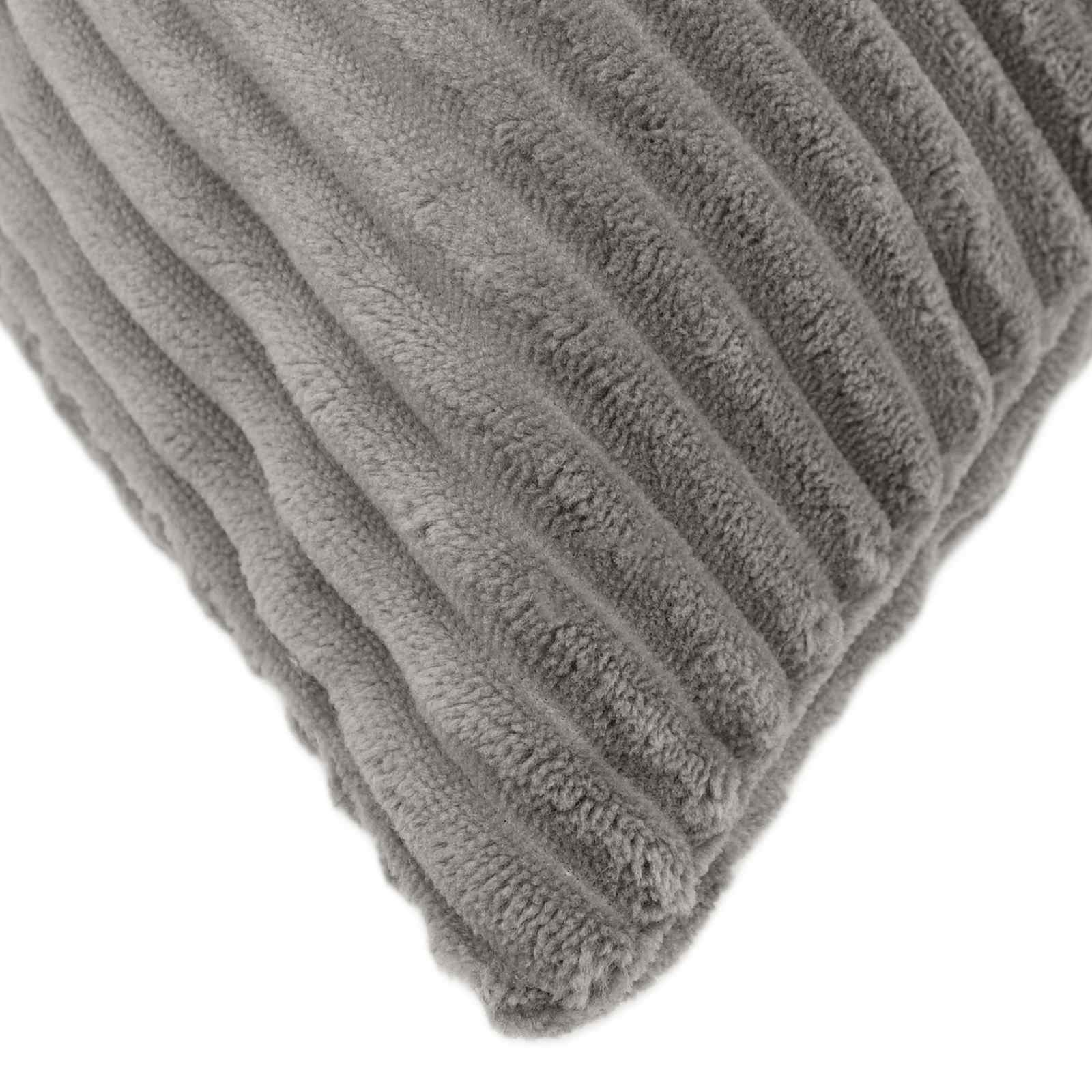 Federa 6 pcs ALMELO Grigio Chiaro 30 x 30 cm corduroy