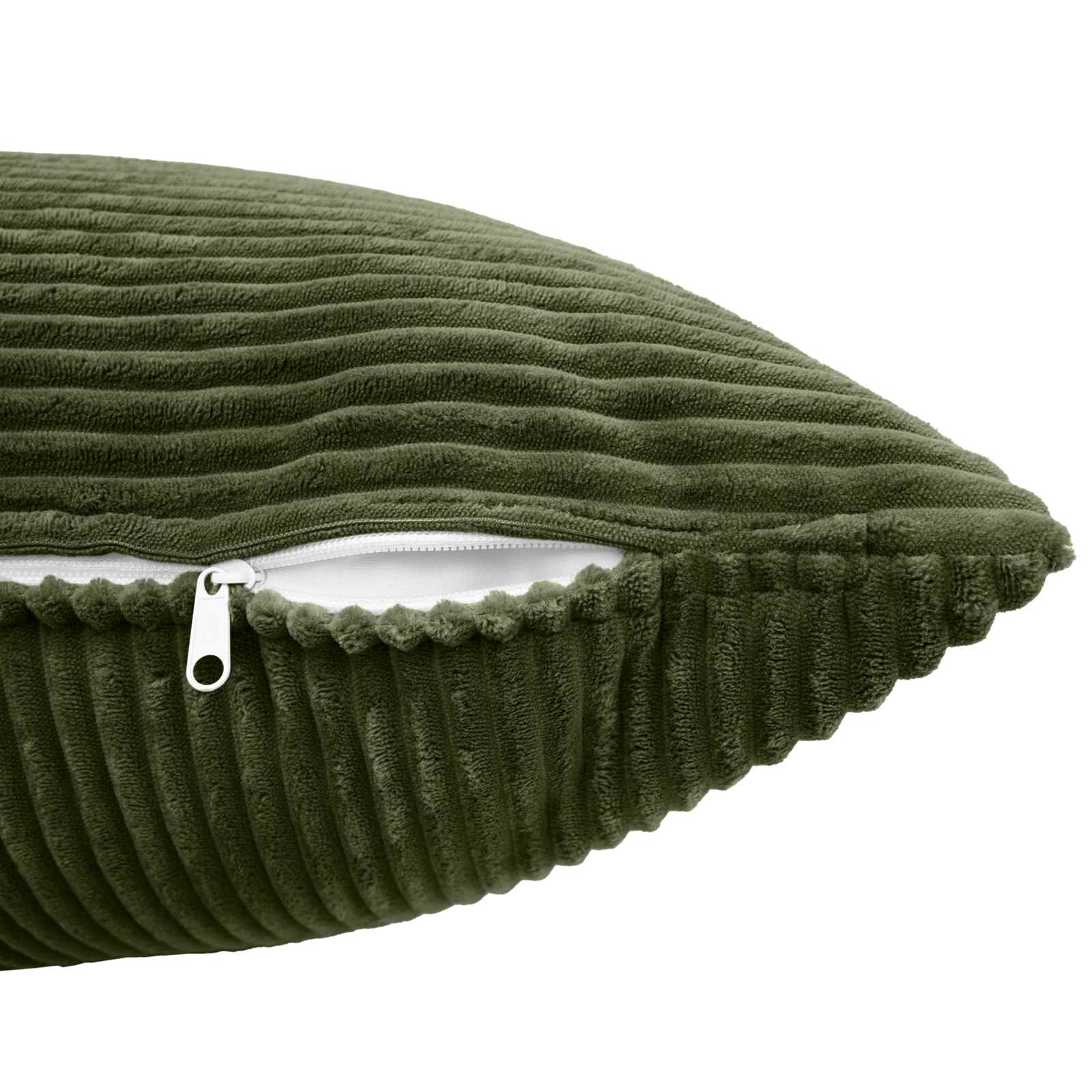 Federa 6 pcs ALMELO Verde 30 x 30 cm corduroy
