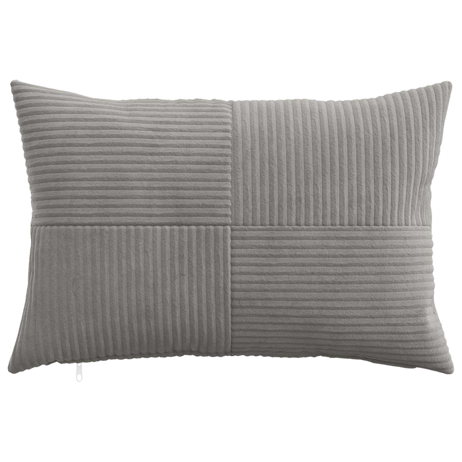 Federa 2 pcs ALMELO Grigio Chiaro 30 x 50 cm corduroy