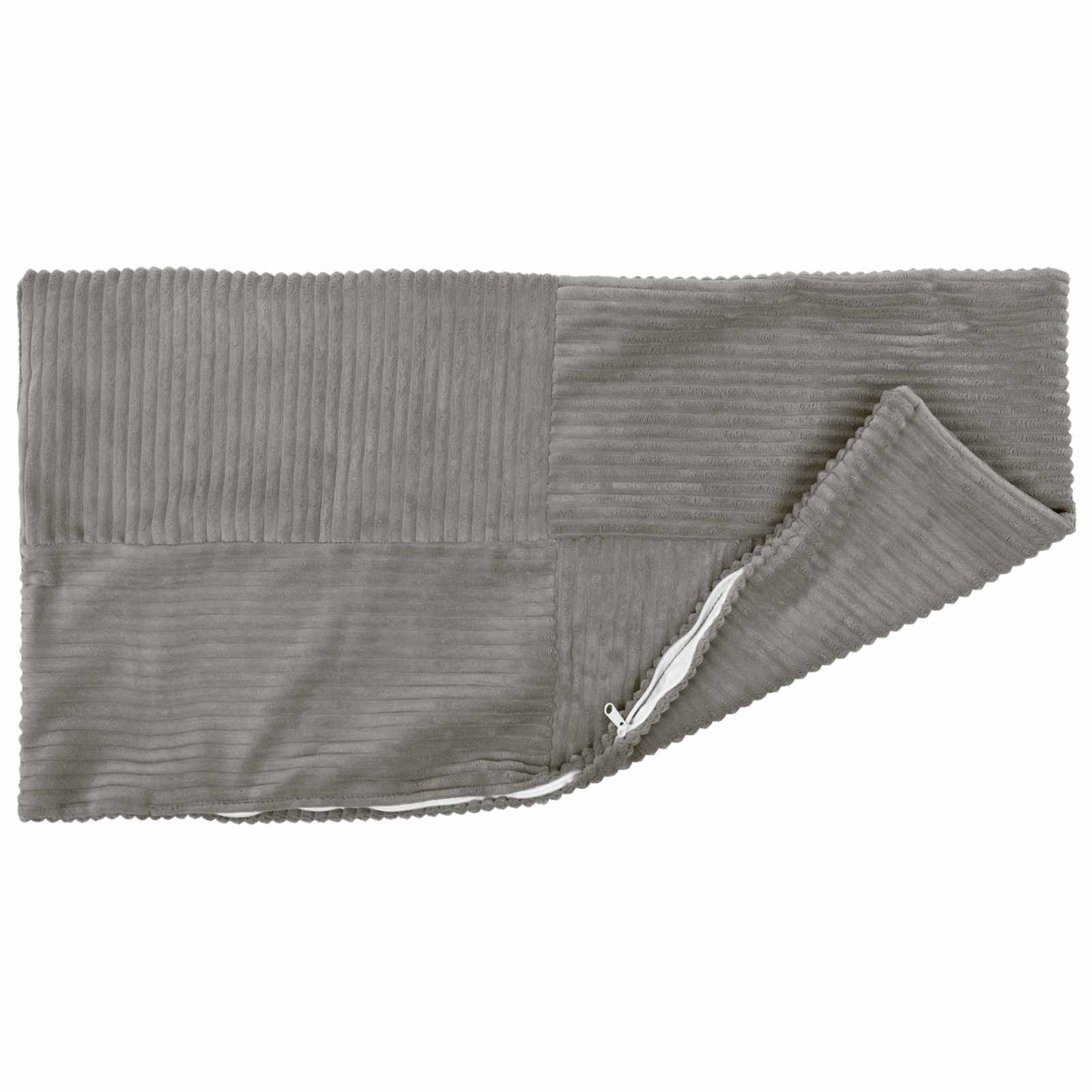 Federa 6 pcs ALMELO Grigio Chiaro 30 x 50 cm corduroy