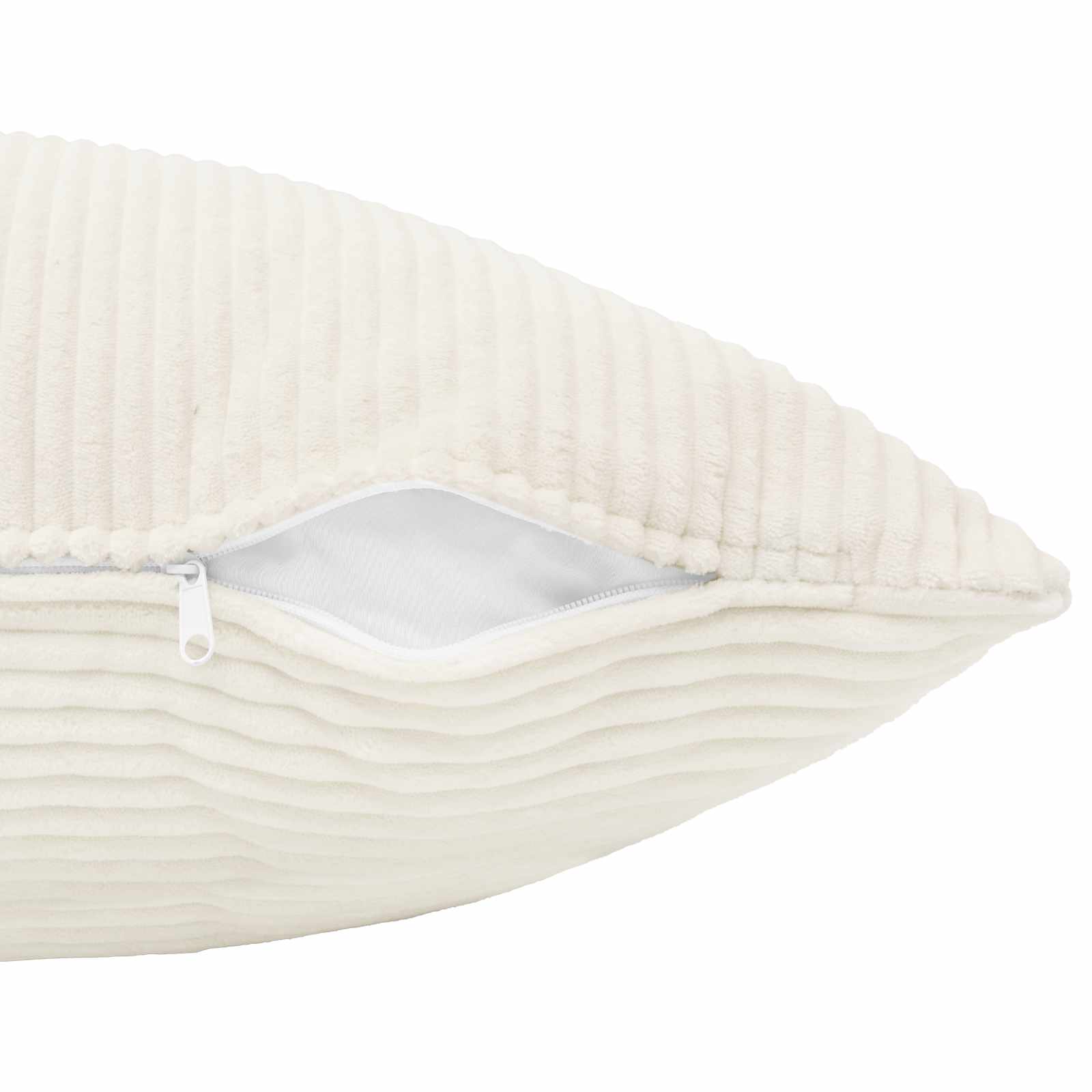 Federa 2 pcs ALMELO Crema 30 x 50 cm corduroy