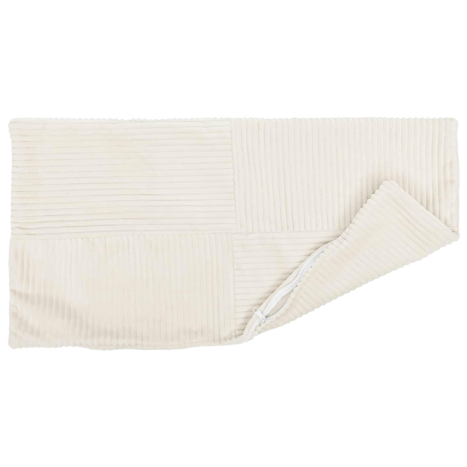 Federa 6 pcs ALMELO Crema 30 x 50 cm corduroy