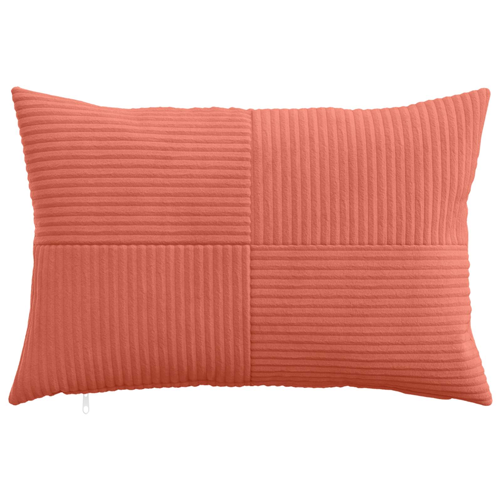 Federa 2 pcs ALMELO Rosso Arancio 30 x 50 cm corduroy