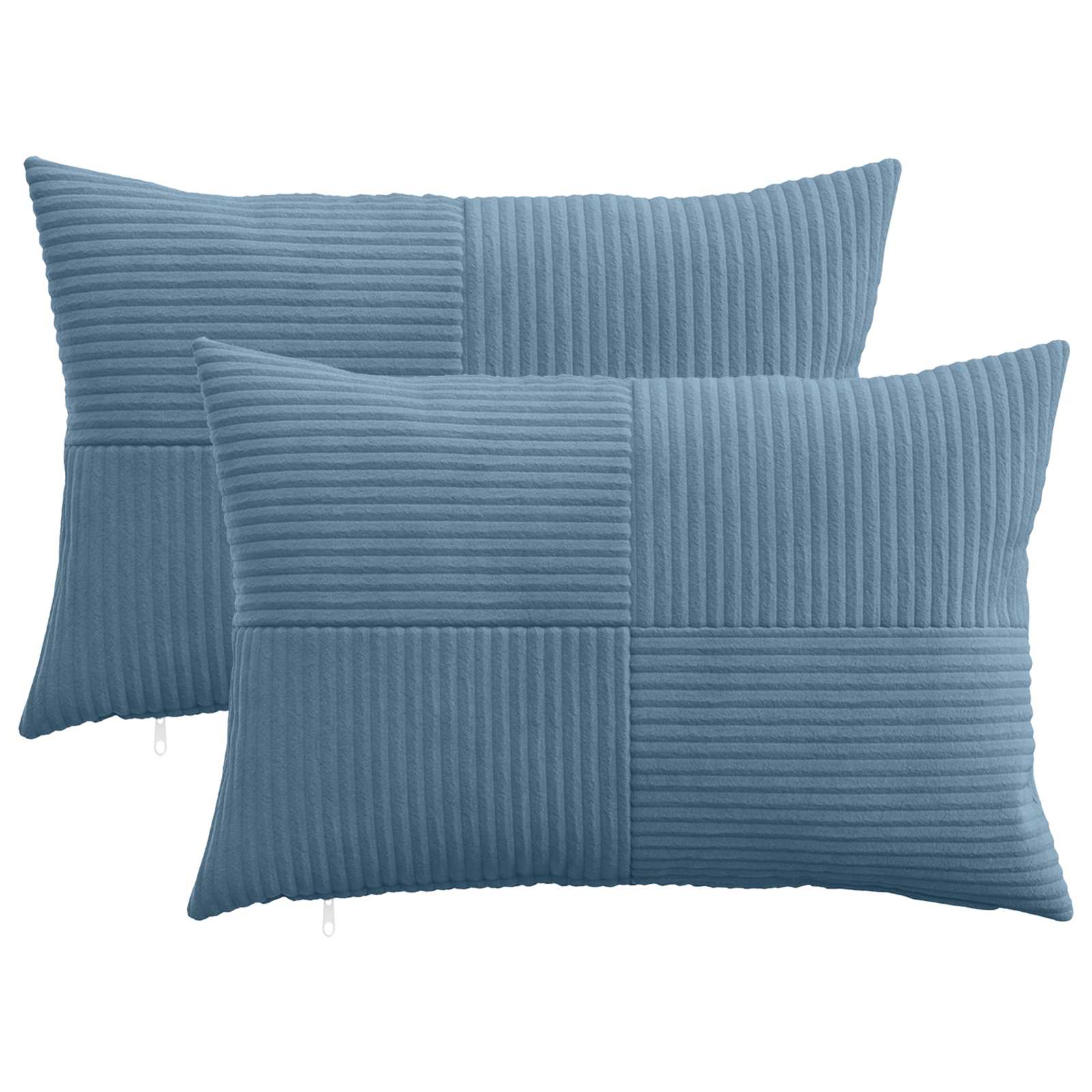 Federa 2 pcs ALMELO Blu 30 x 50 cm corduroy