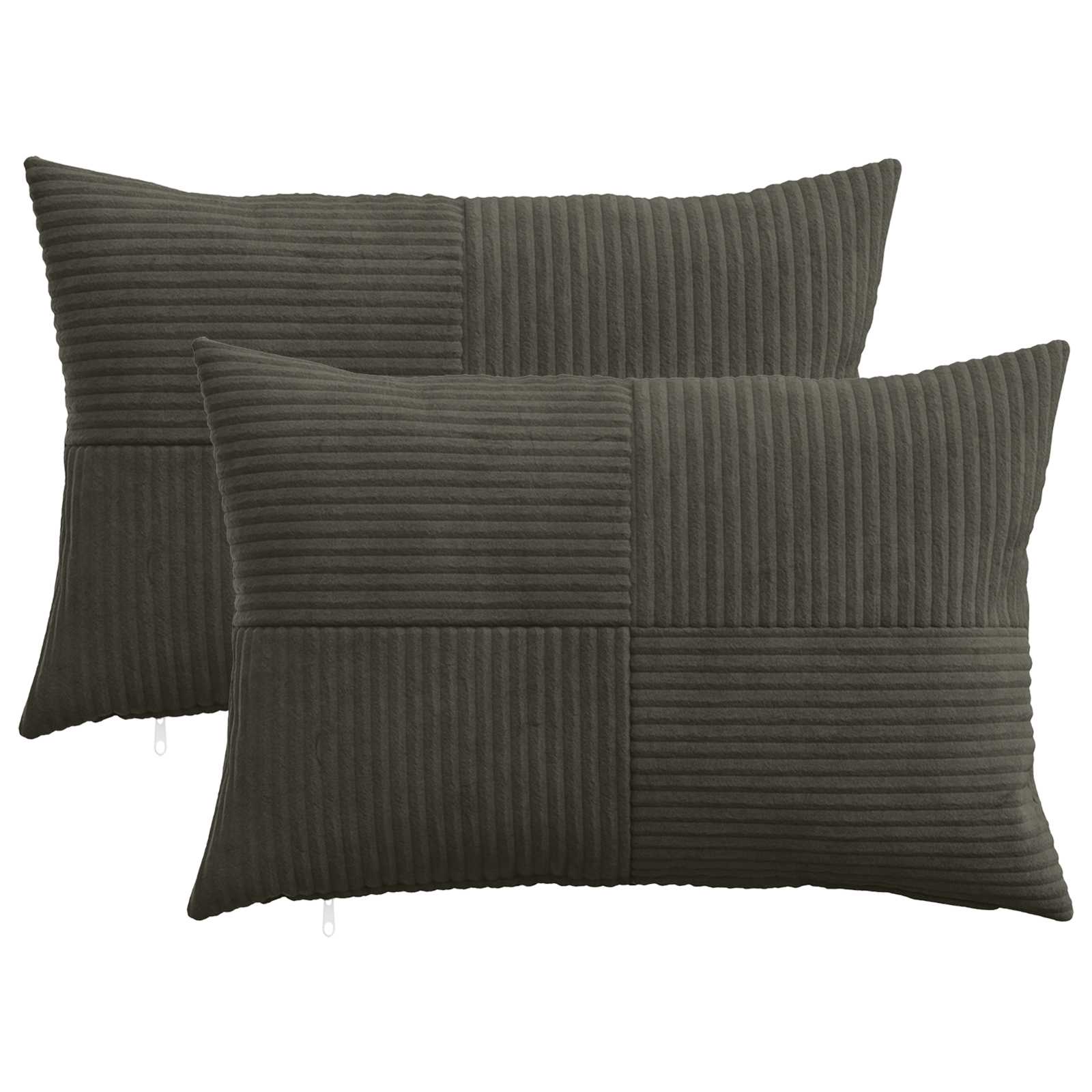 Federa 2 pcs ALMELO Antracite 30 x 50 cm corduroy