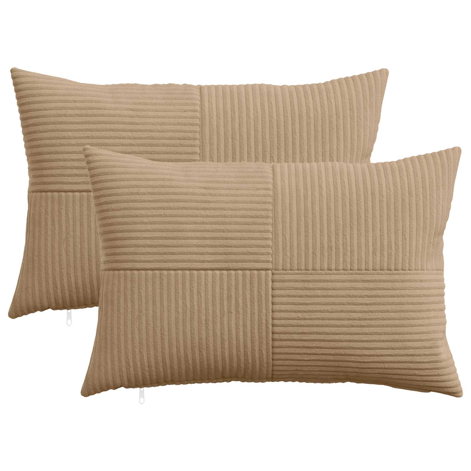 Federa 2 pcs ALMELO Marrone 30 x 50 cm corduroy