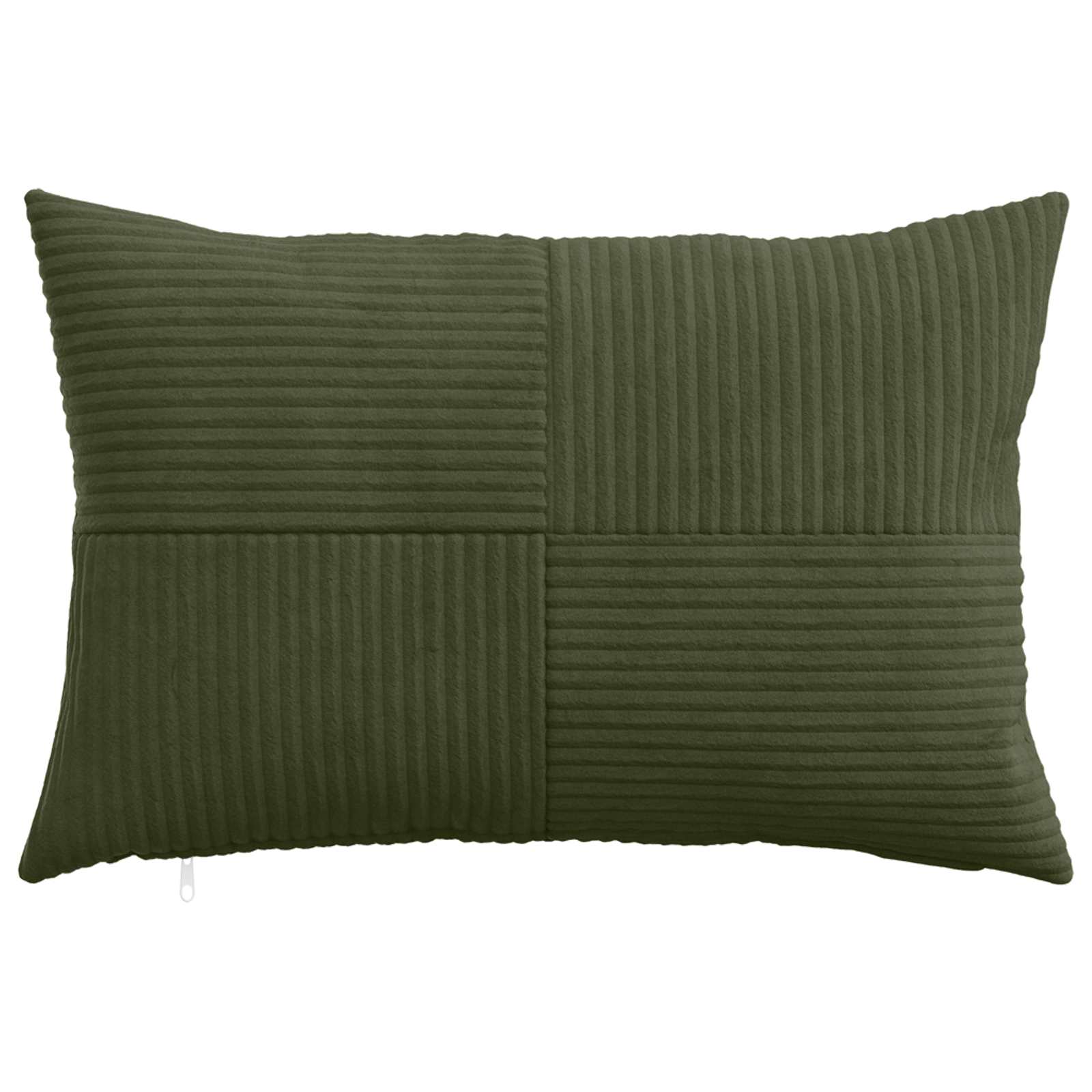 Federa 6 pcs ALMELO Verde 30 x 50 cm corduroy