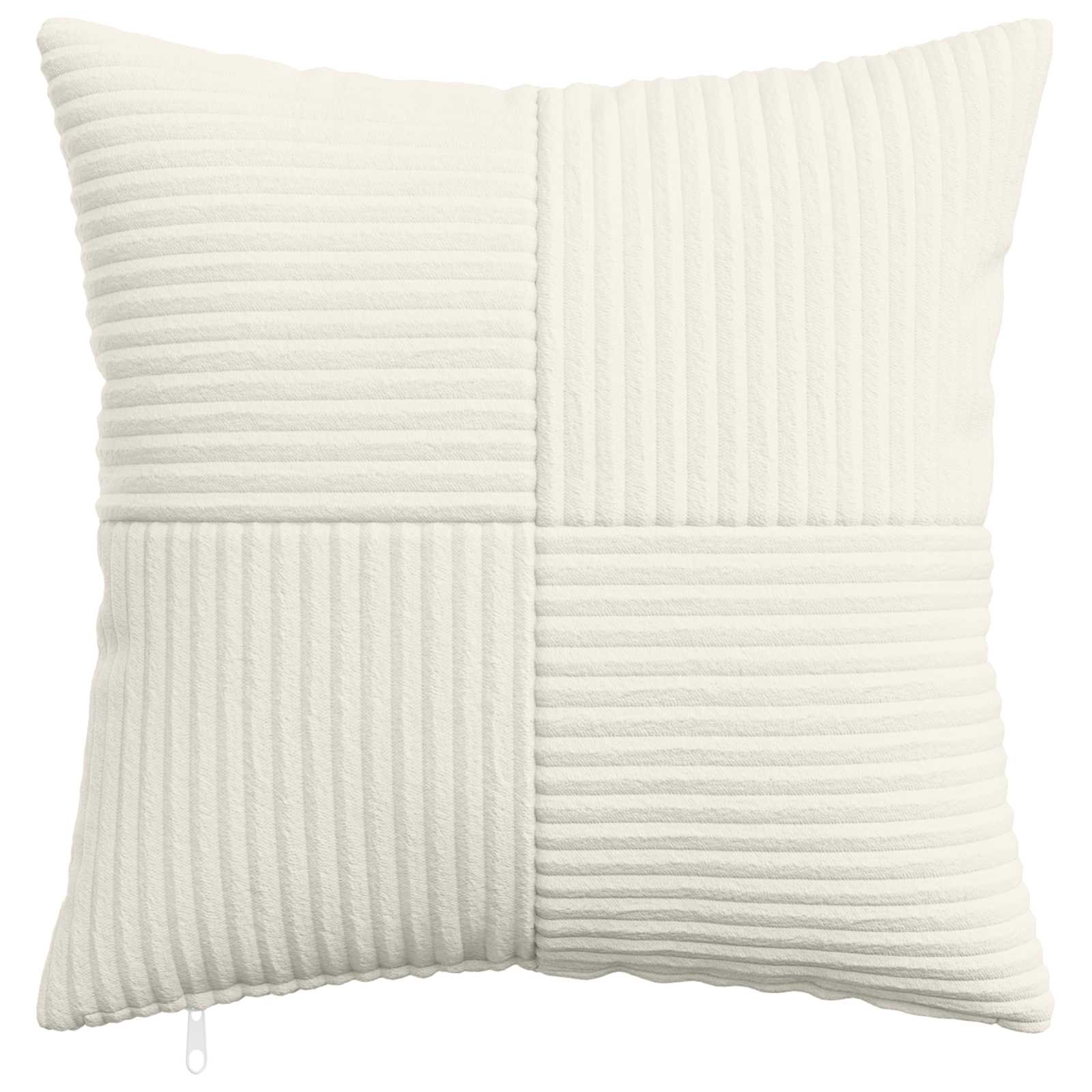 Federa 6 pcs ALMELO Crema 35 x 35 cm corduroy