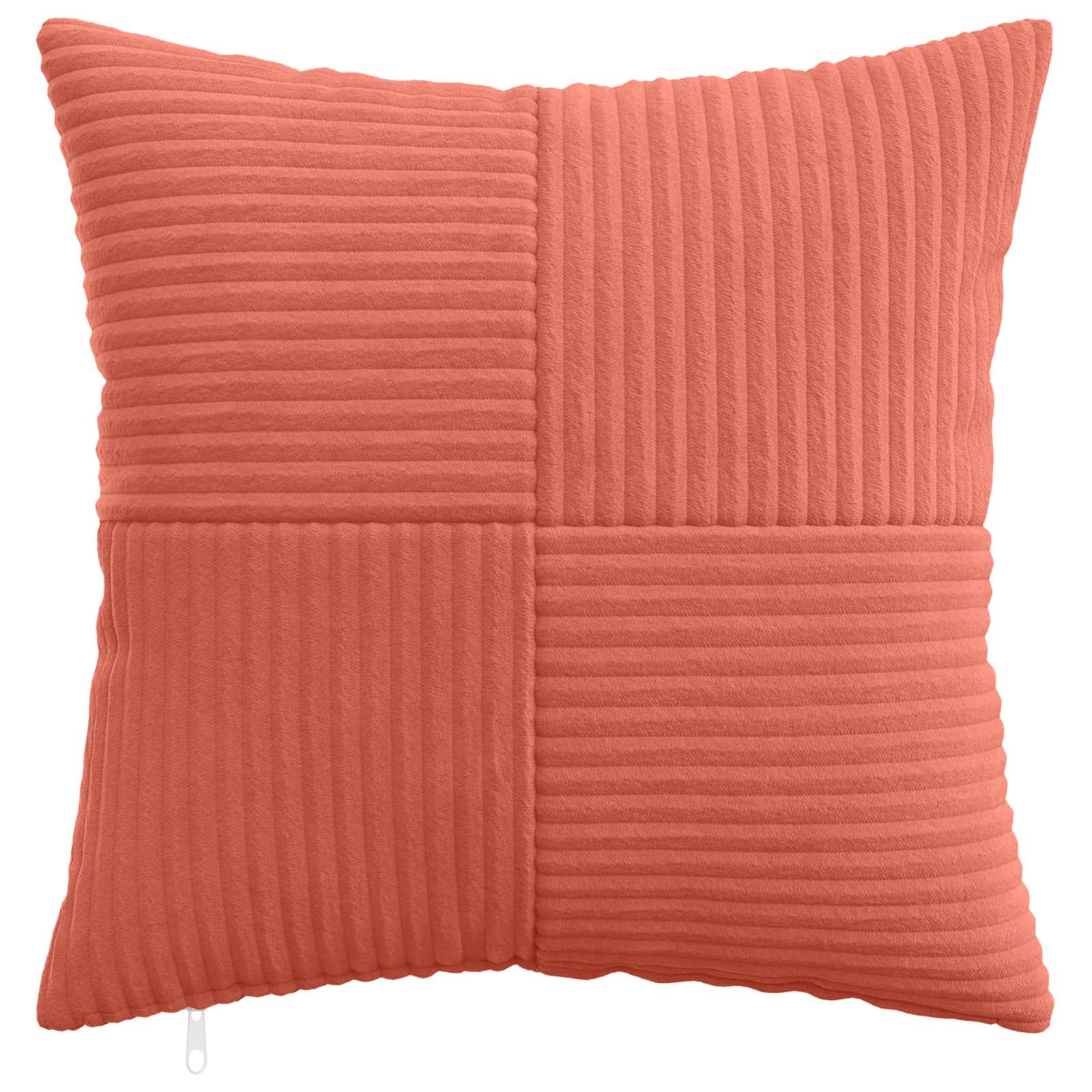 Federa 6 pcs ALMELO Rosso Arancio 35 x 35 cm corduroy