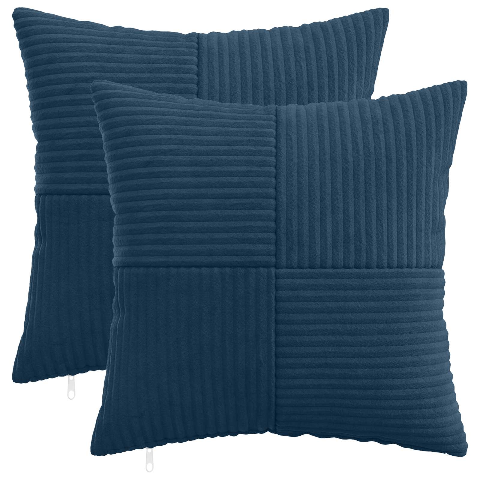 Federa 2 pcs ALMELO Blu navy 35 x 35 cm corduroy