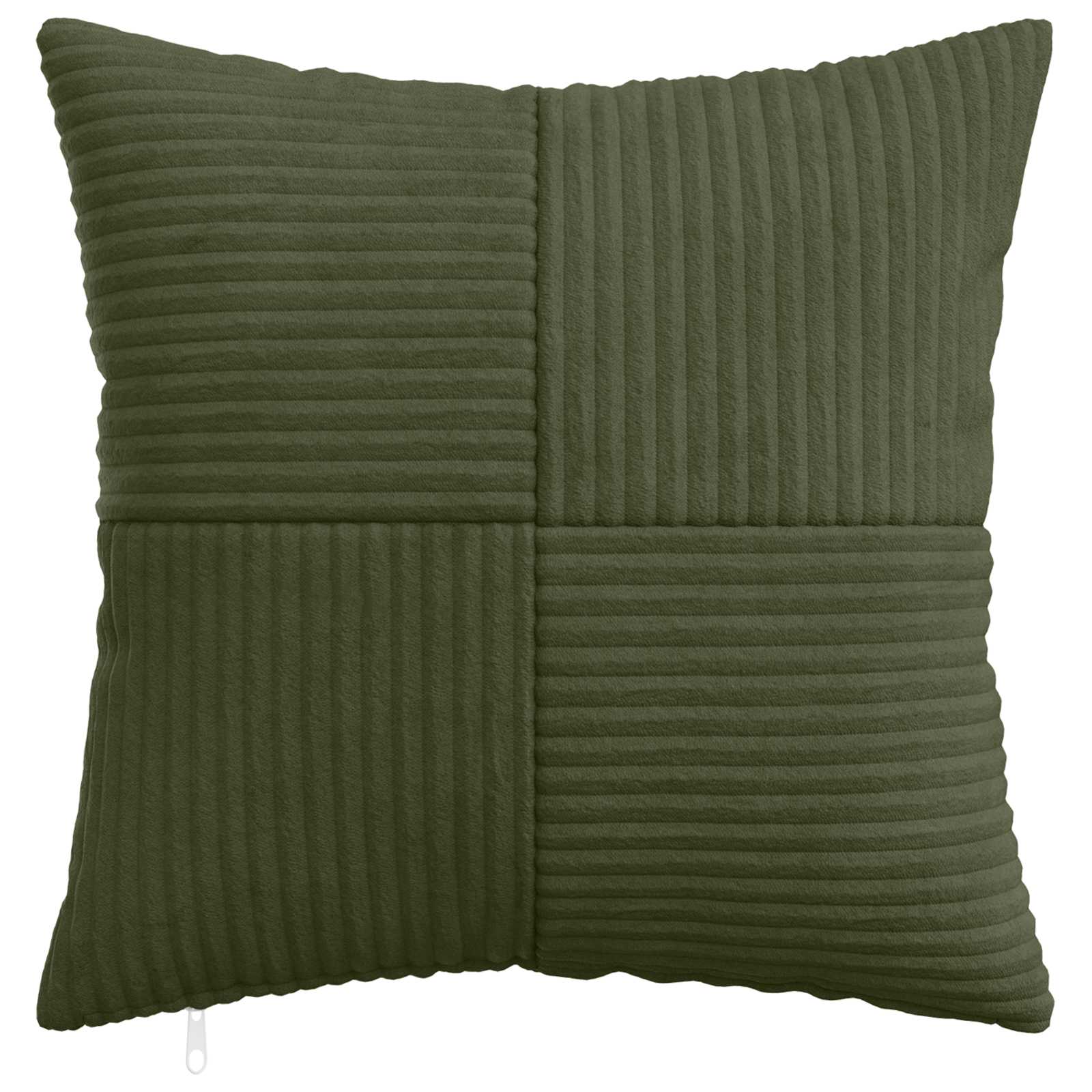 Federa 6 pcs ALMELO Verde 35 x 35 cm corduroy