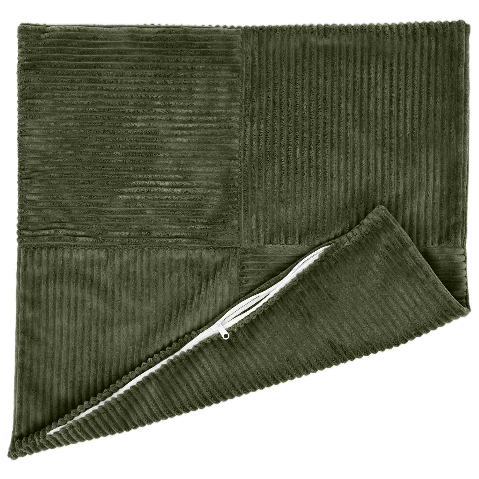 Federa 6 pcs ALMELO Verde 35 x 35 cm corduroy