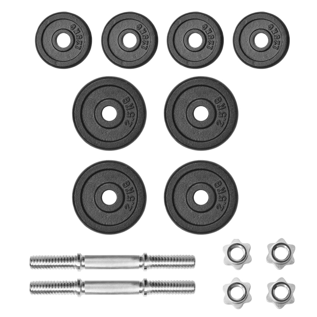 Set di Manubri 14 pz 20 kg in Ghisa