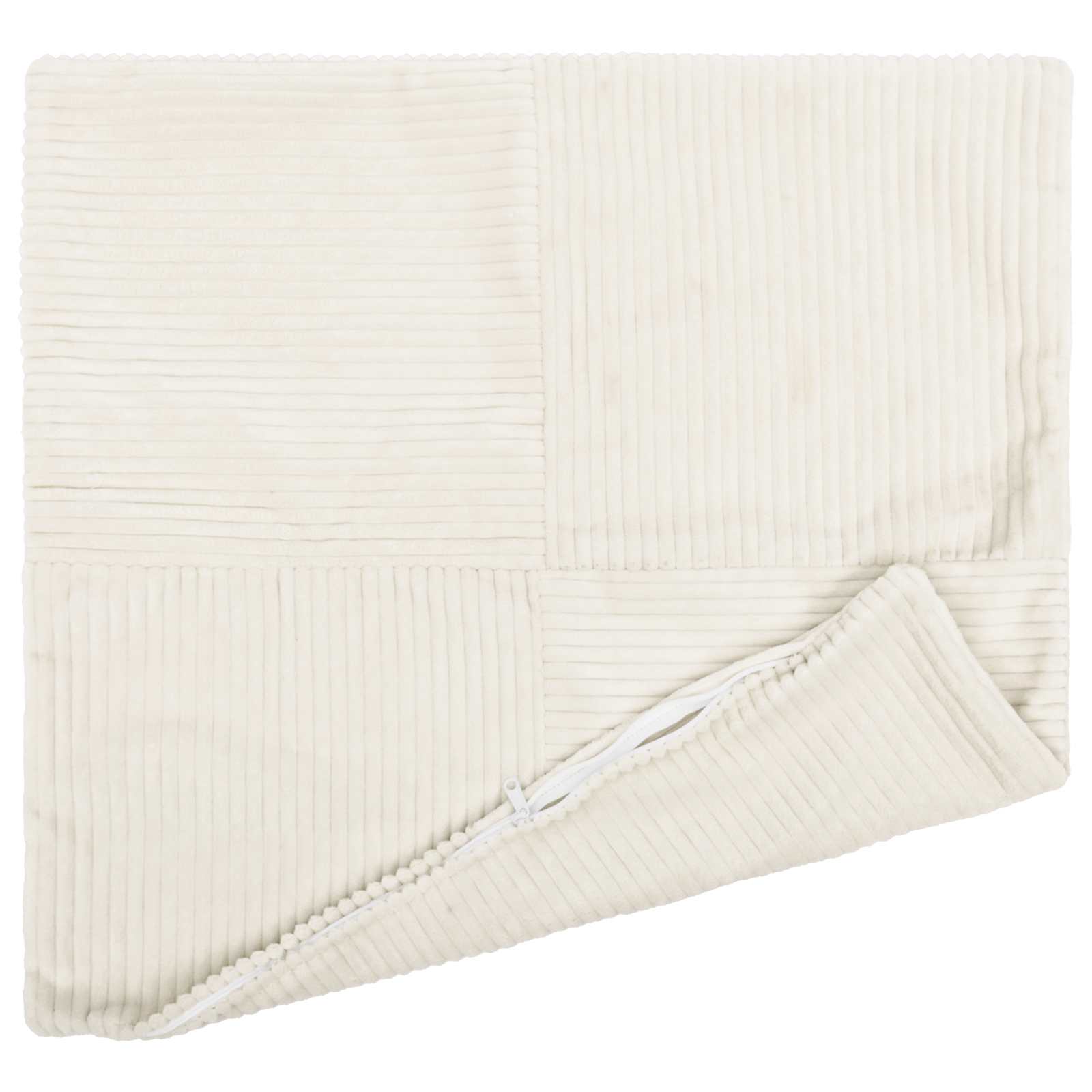 Federa 12 pcs ALMELO Crema 40 x 40 cm corduroy