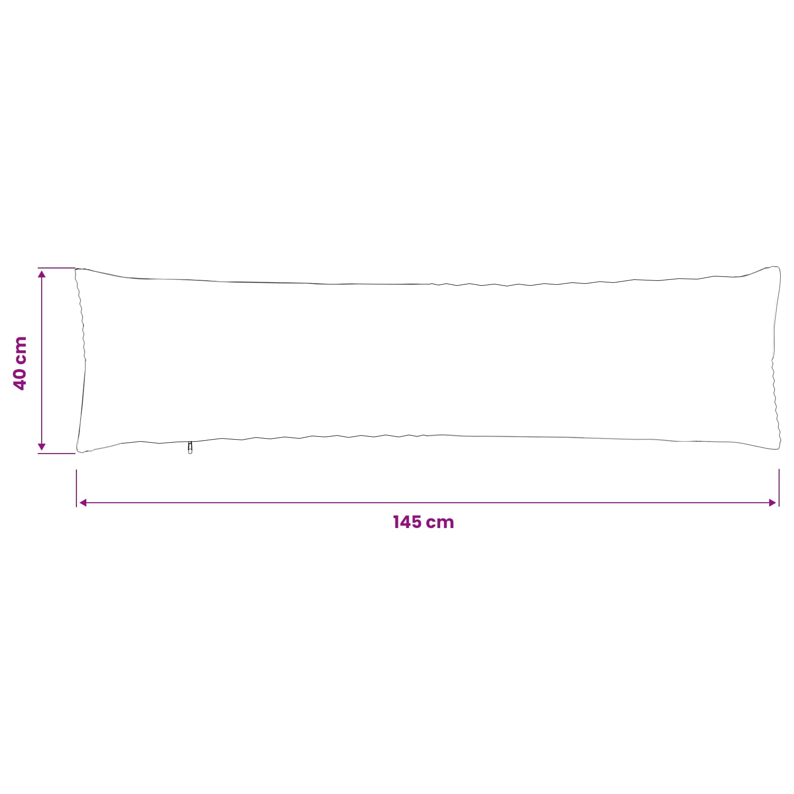 Federa ALMELO Crema 40 x 145 cm corduroy