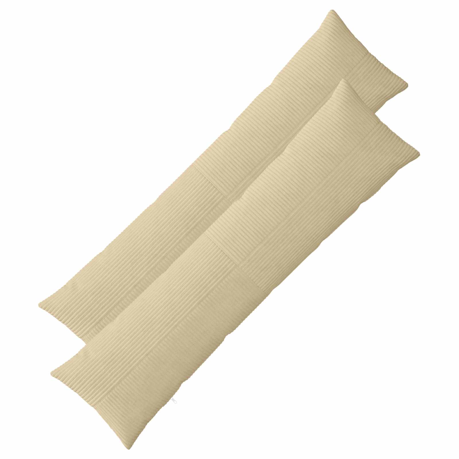 Federa 2 pz ALMELO Grigio Verde 40 x 145 cm corduroy