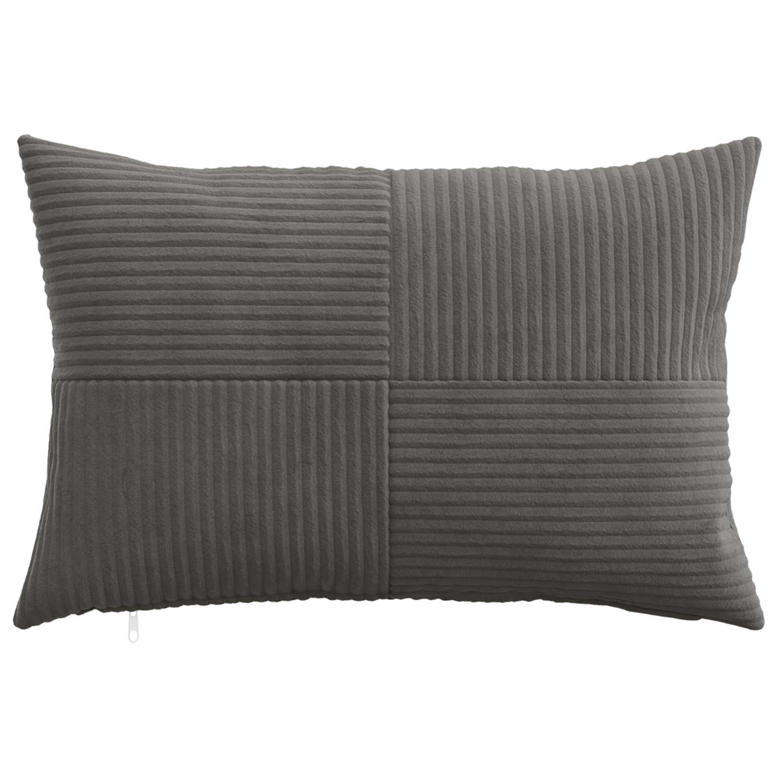 Federa 2 pcs ALMELO Grigio Scuro 40 x 60 cm corduroy