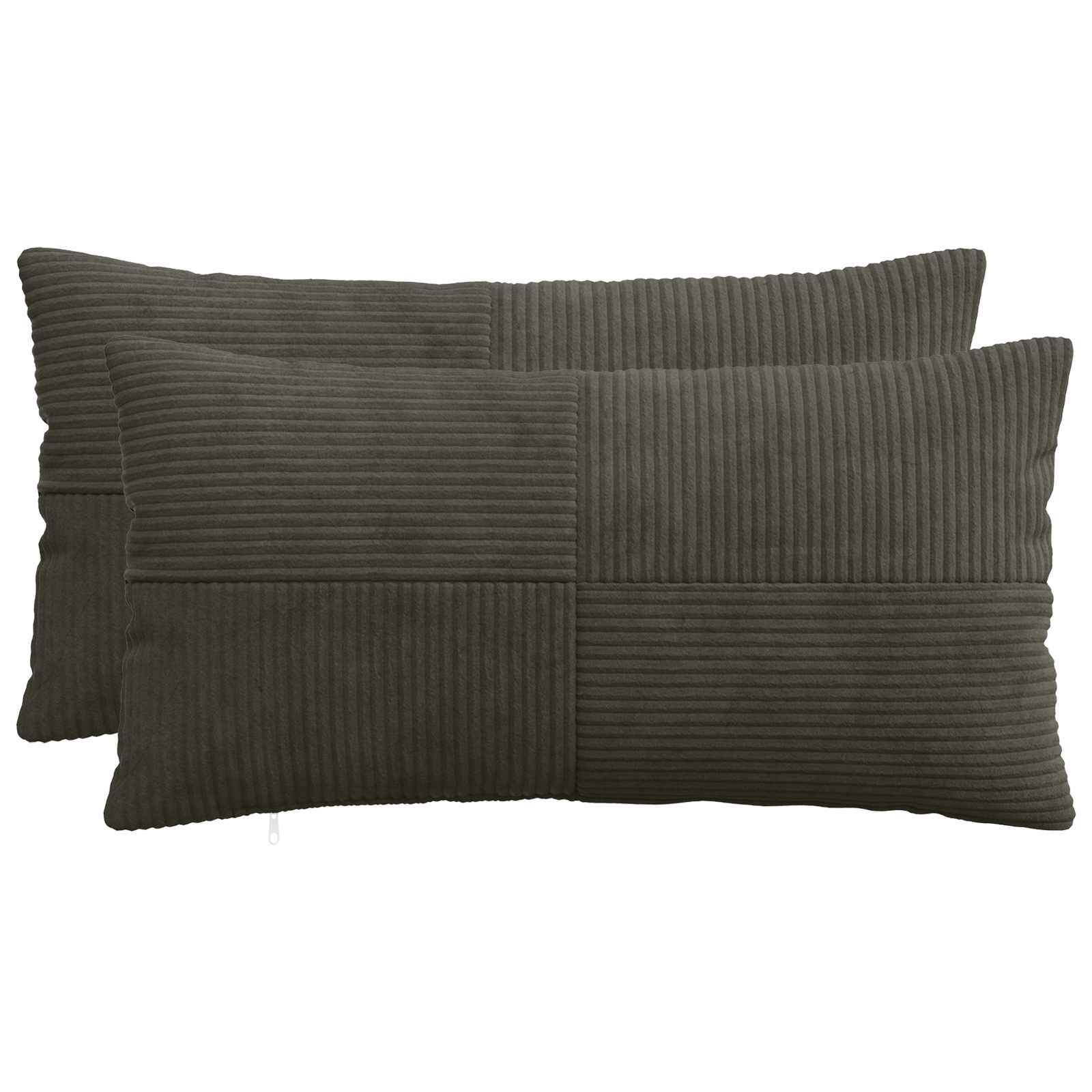 Federa 2 pcs ALMELO Antracite 40 x 70 cm corduroy