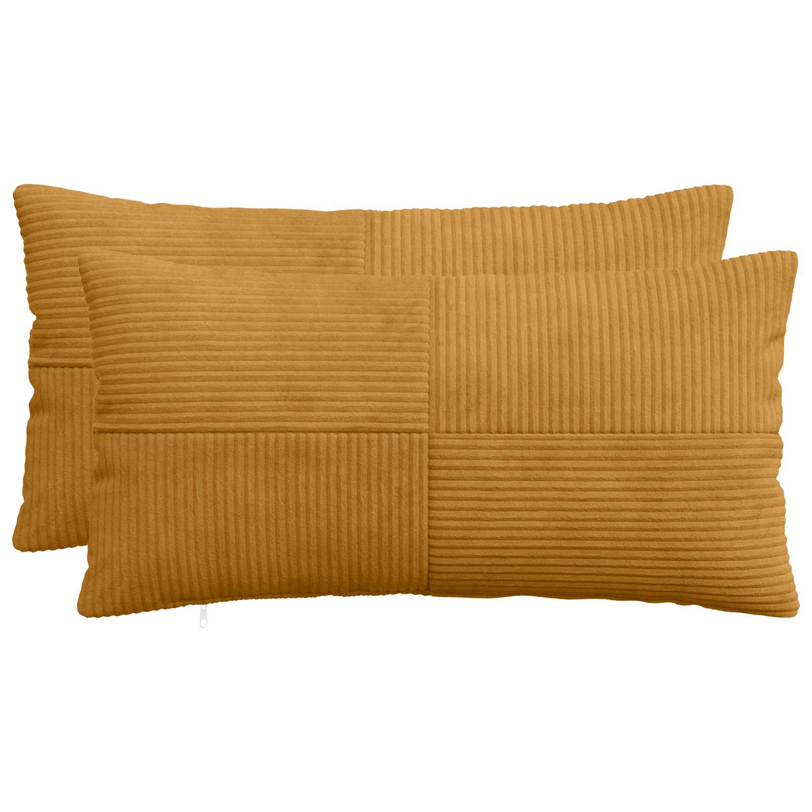 Federa 2 pcs ALMELO Giallo 40 x 70 cm corduroy