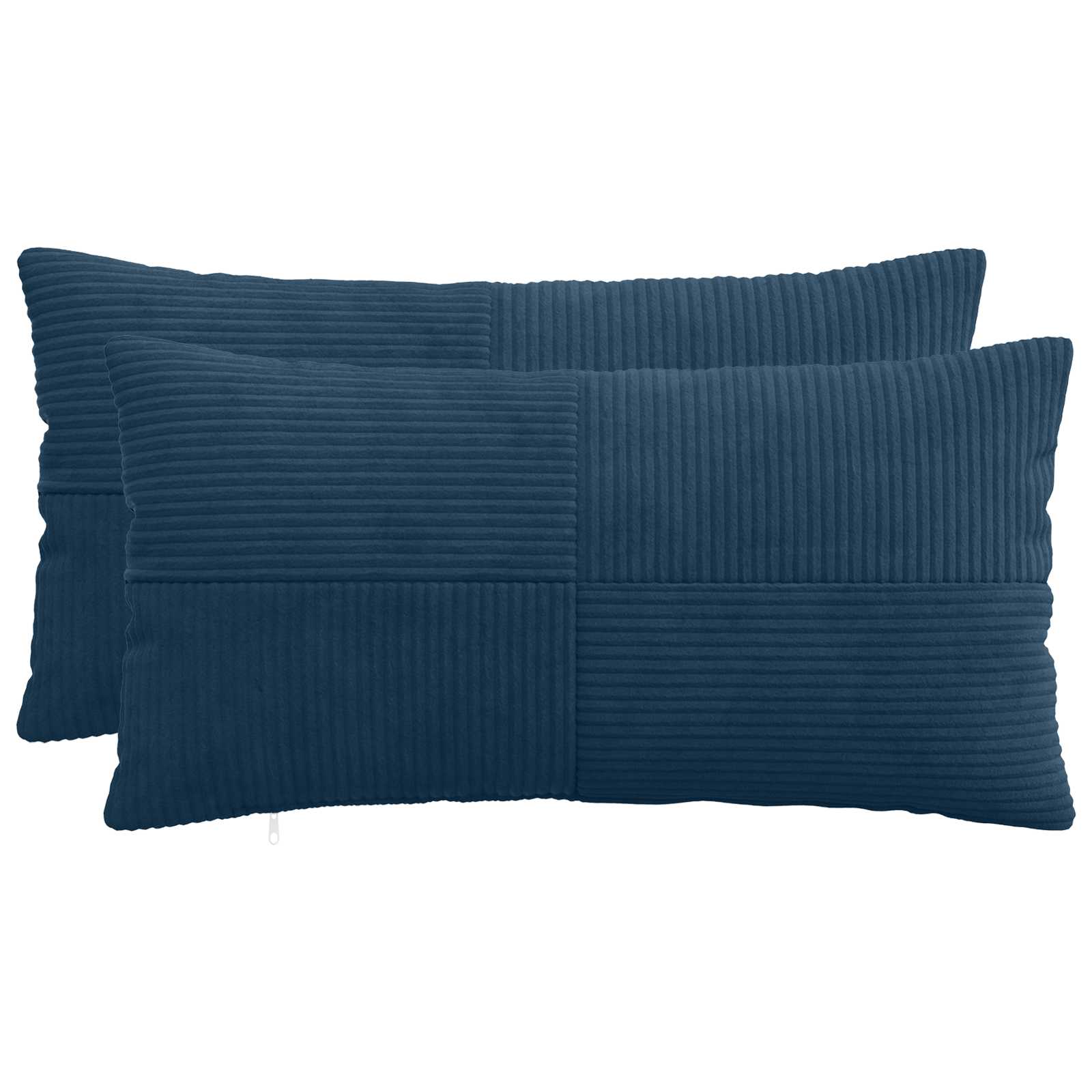 Federa 2 pcs ALMELO Blu navy 40 x 70 cm corduroy
