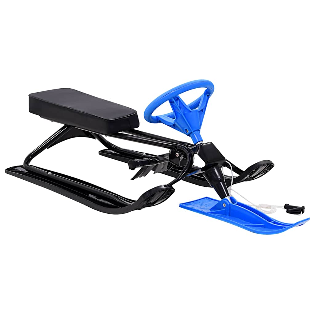 Slittino da Neve con Volante Nero e Blu