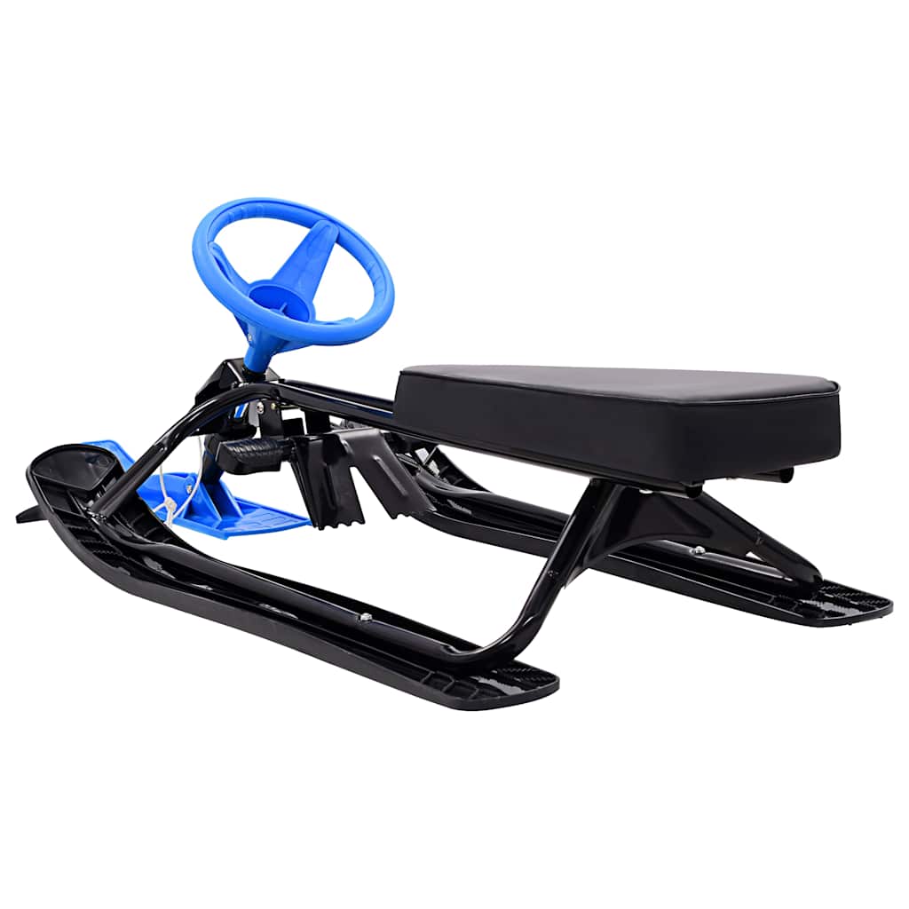 Slittino da Neve con Volante Nero e Blu