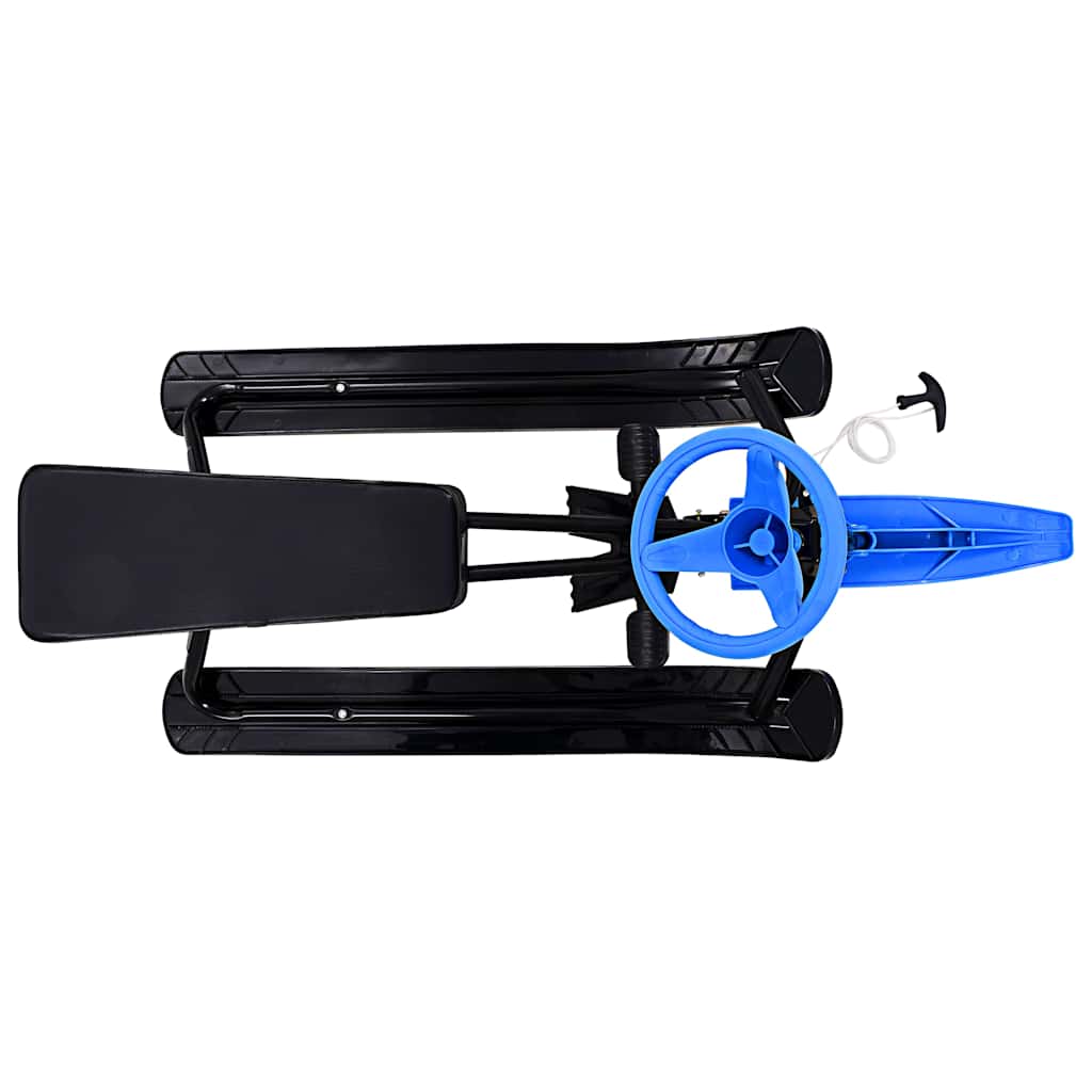 Slittino da Neve con Volante Nero e Blu