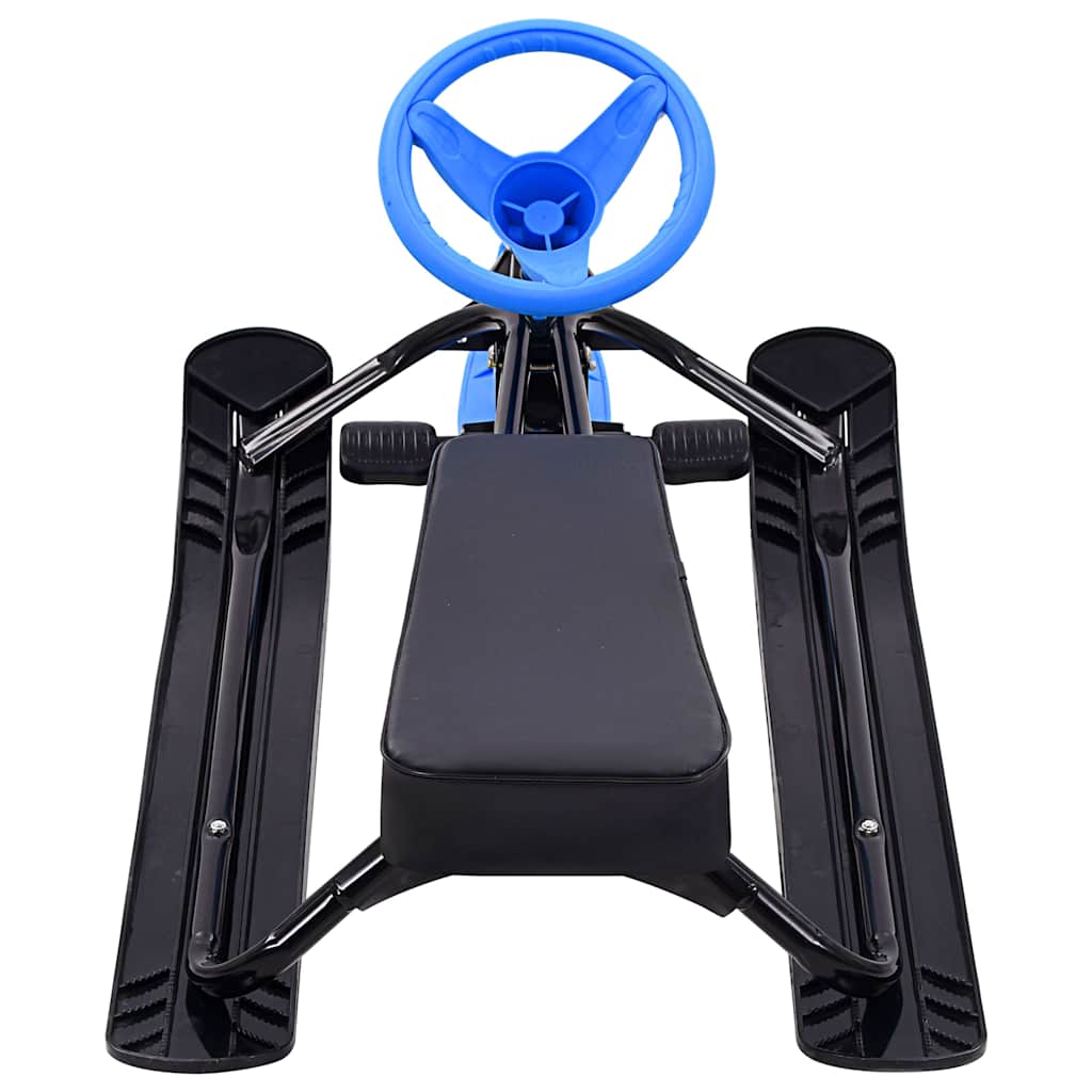 Slittino da Neve con Volante Nero e Blu