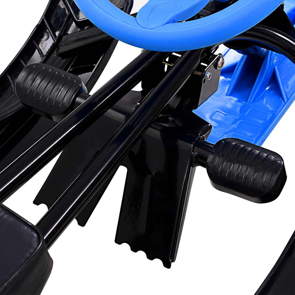 Slittino da Neve con Volante Nero e Blu