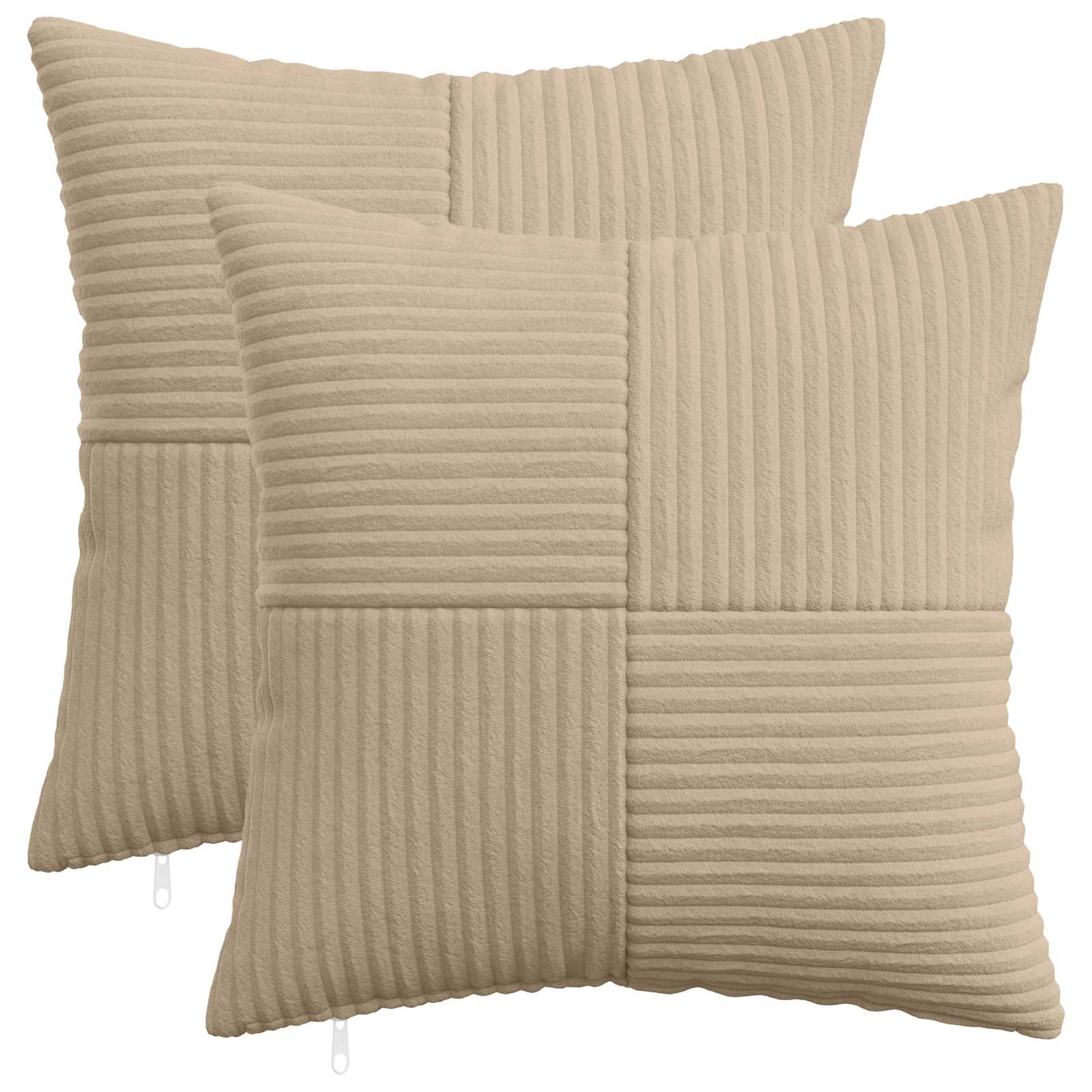 Federa 2 pcs ALMELO Tortora 45 x 45 cm corduroy