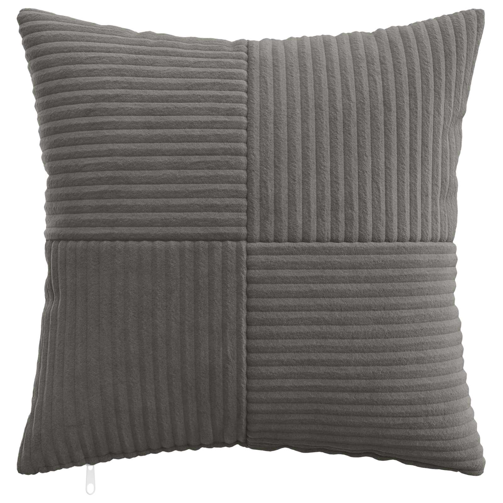 Federa 6 pcs ALMELO Grigio Scuro 50 x 50 cm corduroy