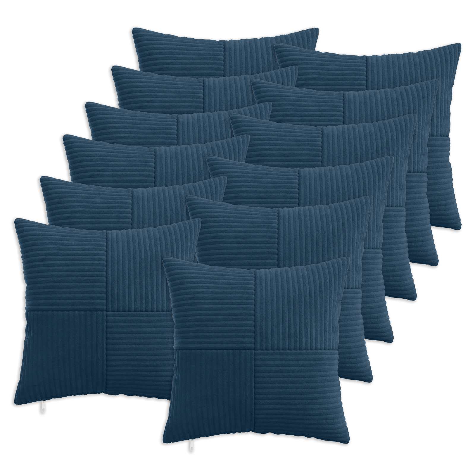 Federa 12 pcs ALMELO Blu navy 50 x 50 cm corduroy