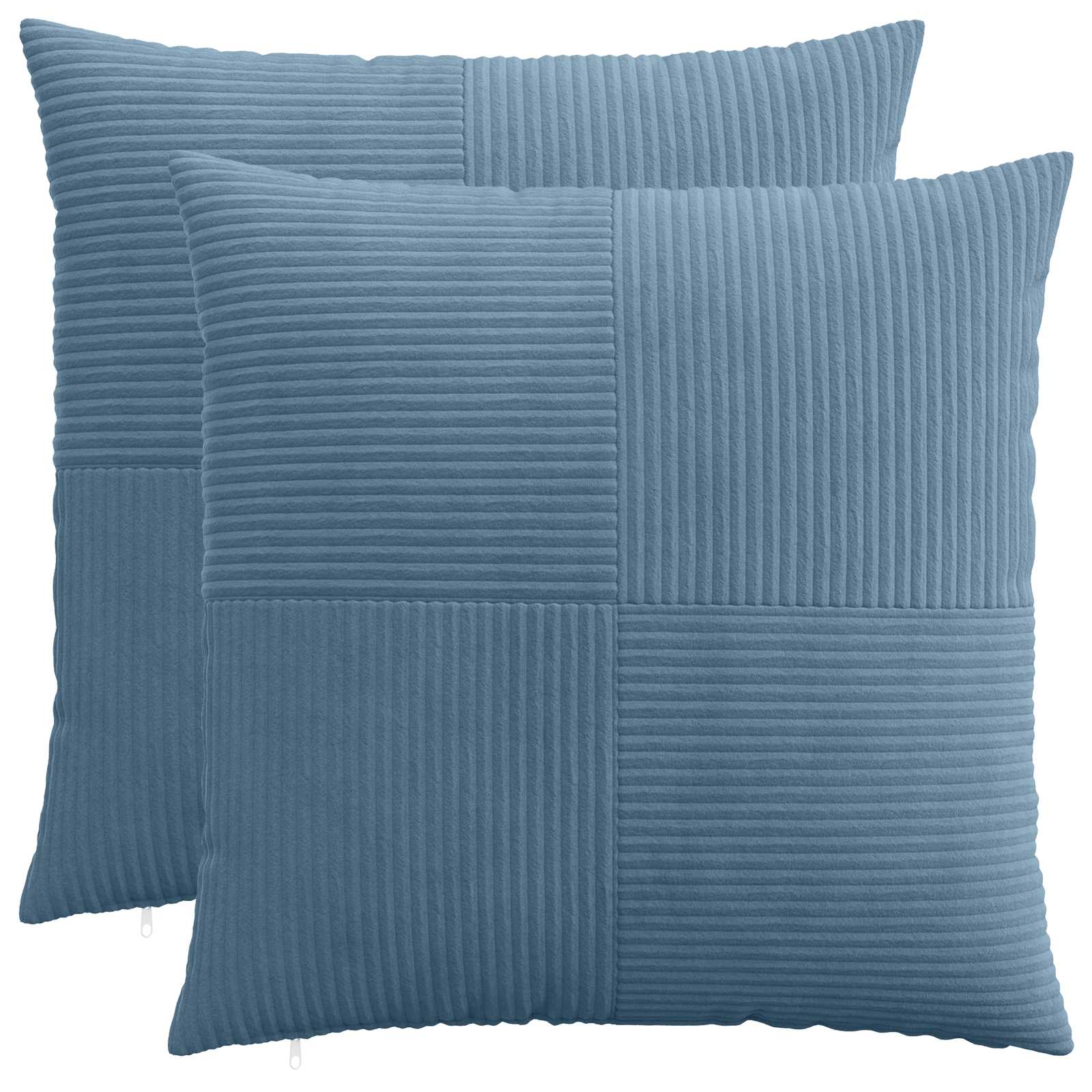Federa 2 pcs ALMELO Blu 55 x 55 cm corduroy