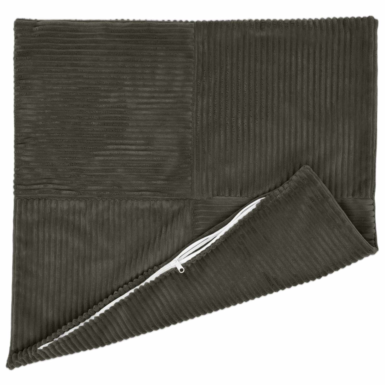 Federa 2 pcs ALMELO Antracite 55 x 55 cm corduroy