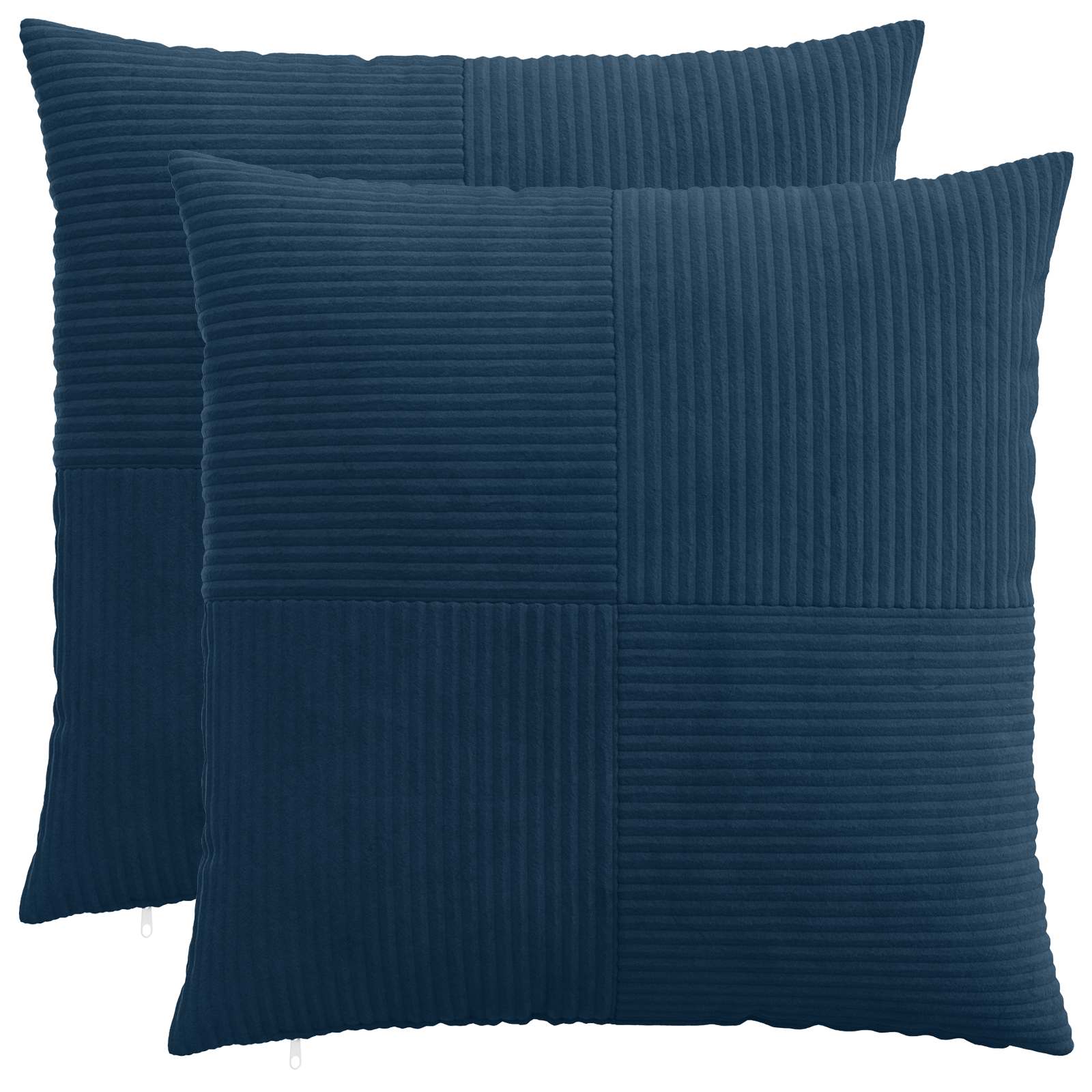 Federa 2 pcs ALMELO Blu navy 55 x 55 cm corduroy