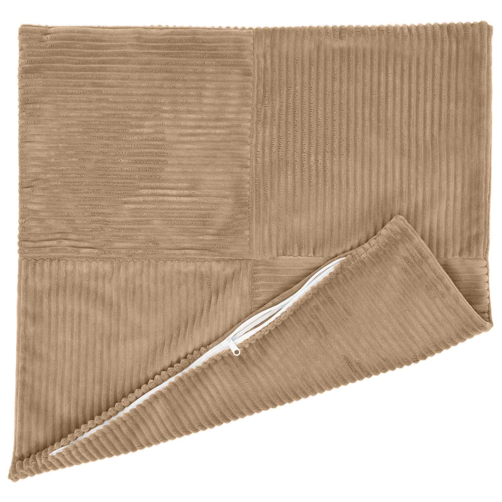 Federa 2 pcs ALMELO Marrone 55 x 55 cm corduroy