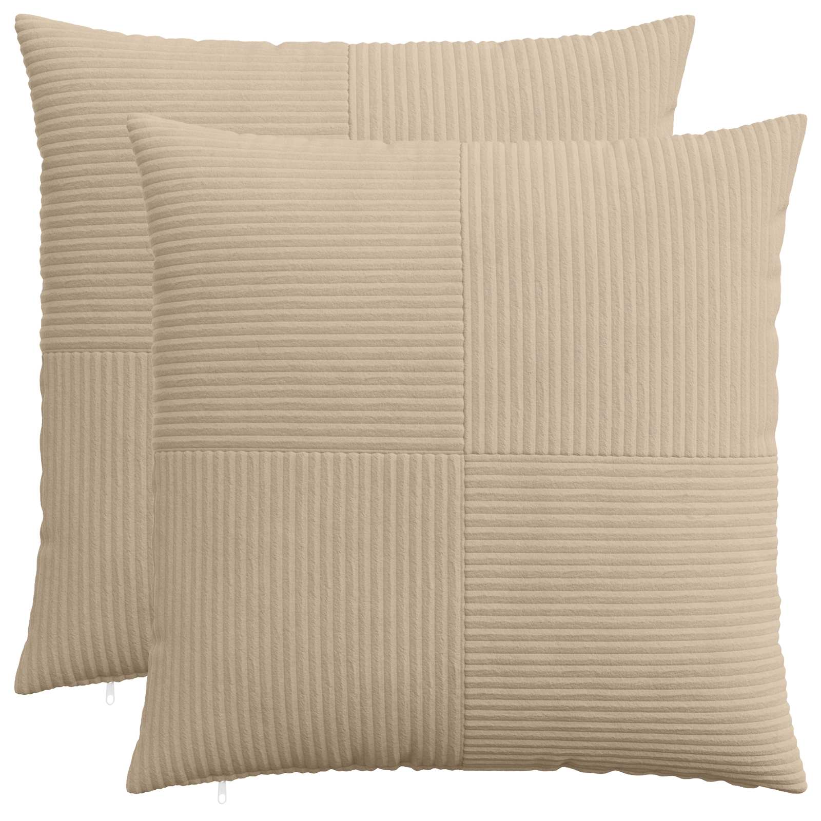 Federa 2 pcs ALMELO Tortora 55 x 55 cm corduroy