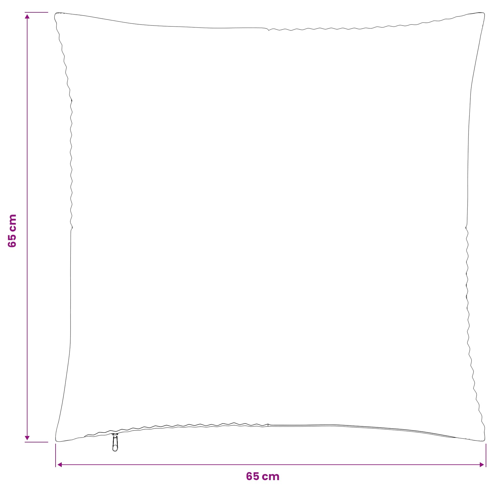 Federa 6 pz ALMELO Grigio Chiaro 65 x 65 cm corduroy