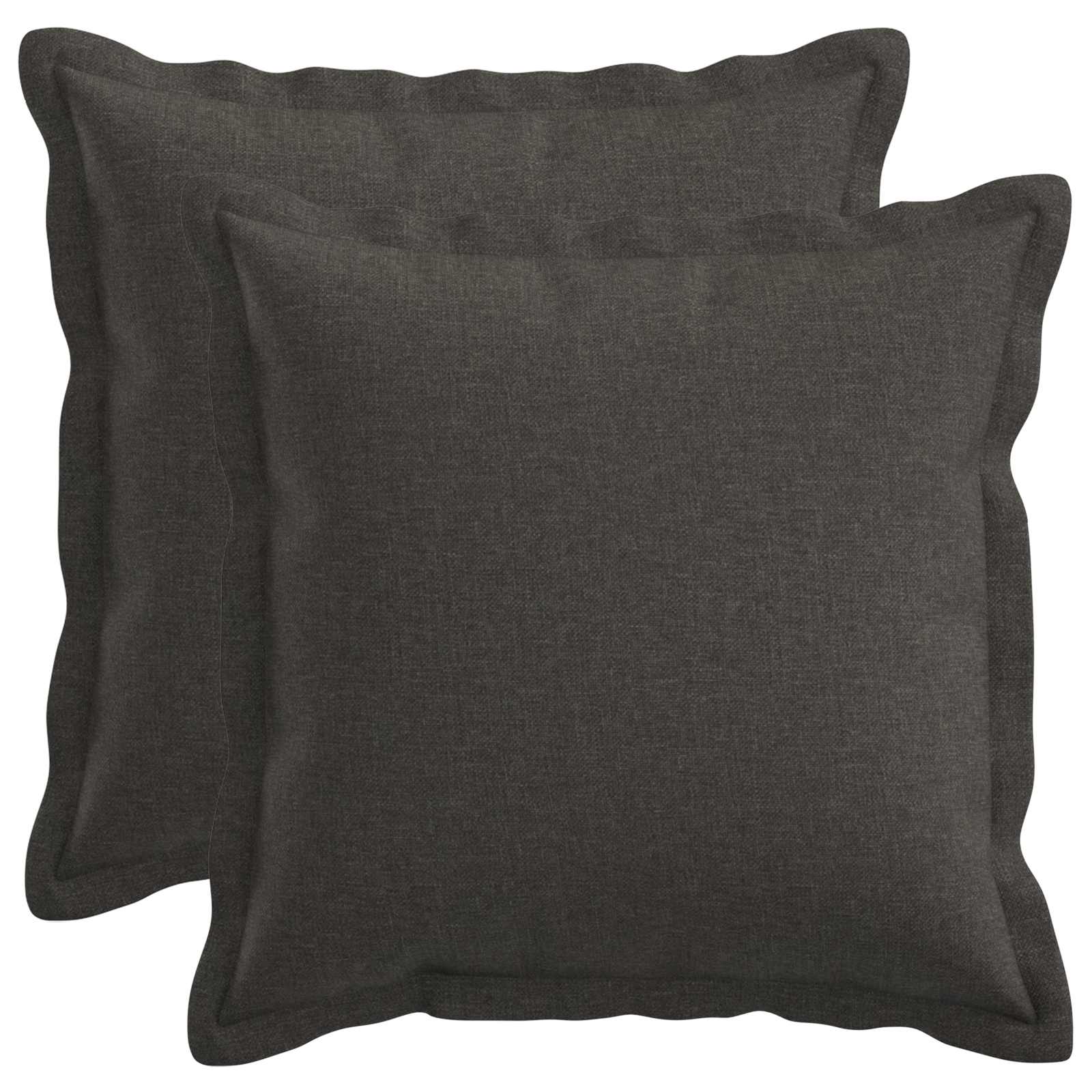 Federa 2 pcs HOUTEN Grigio Scuro 30 x 30 cm Lino