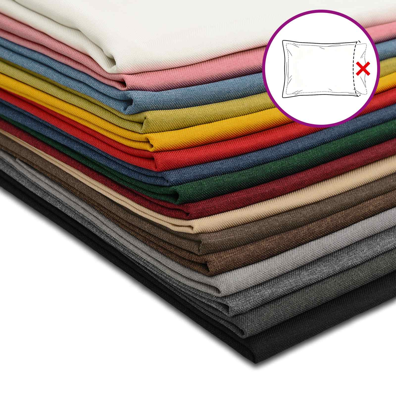 Federa 2 pcs HOUTEN Nero 30 x 30 cm Lino