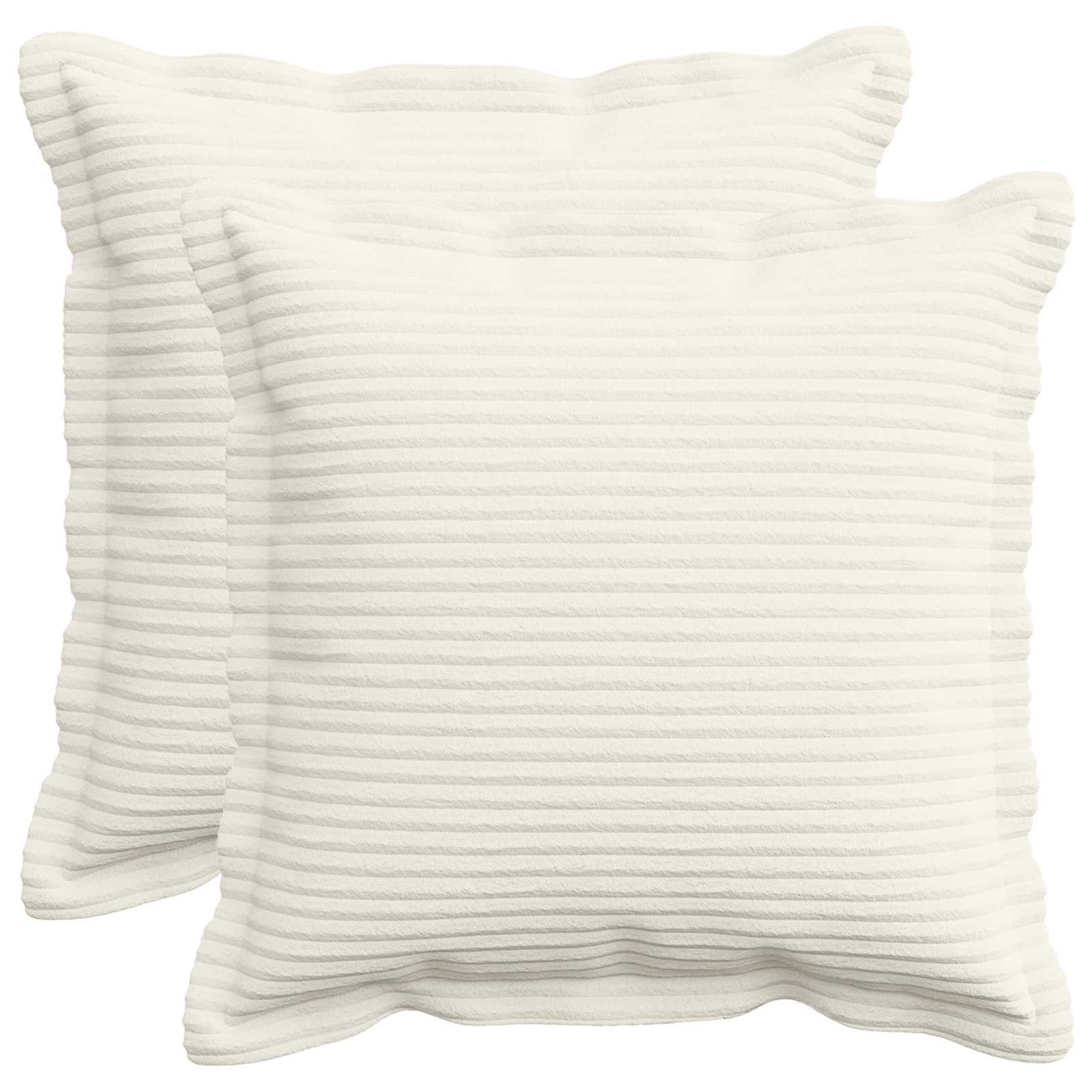 Federa 2 pz HOUTEN Crema 30 x 30 cm corduroy
