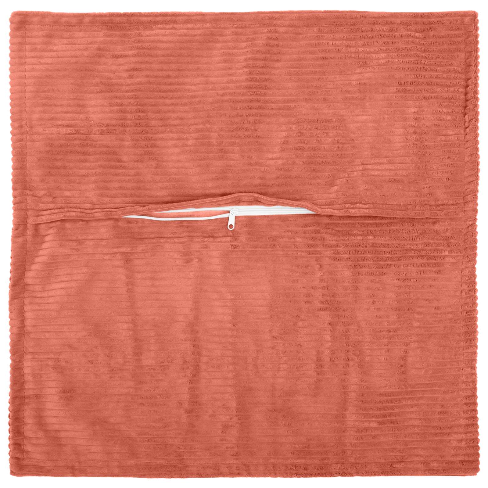 Federa 2 pz HOUTEN Rosso Arancio 30 x 30 cm corduroy