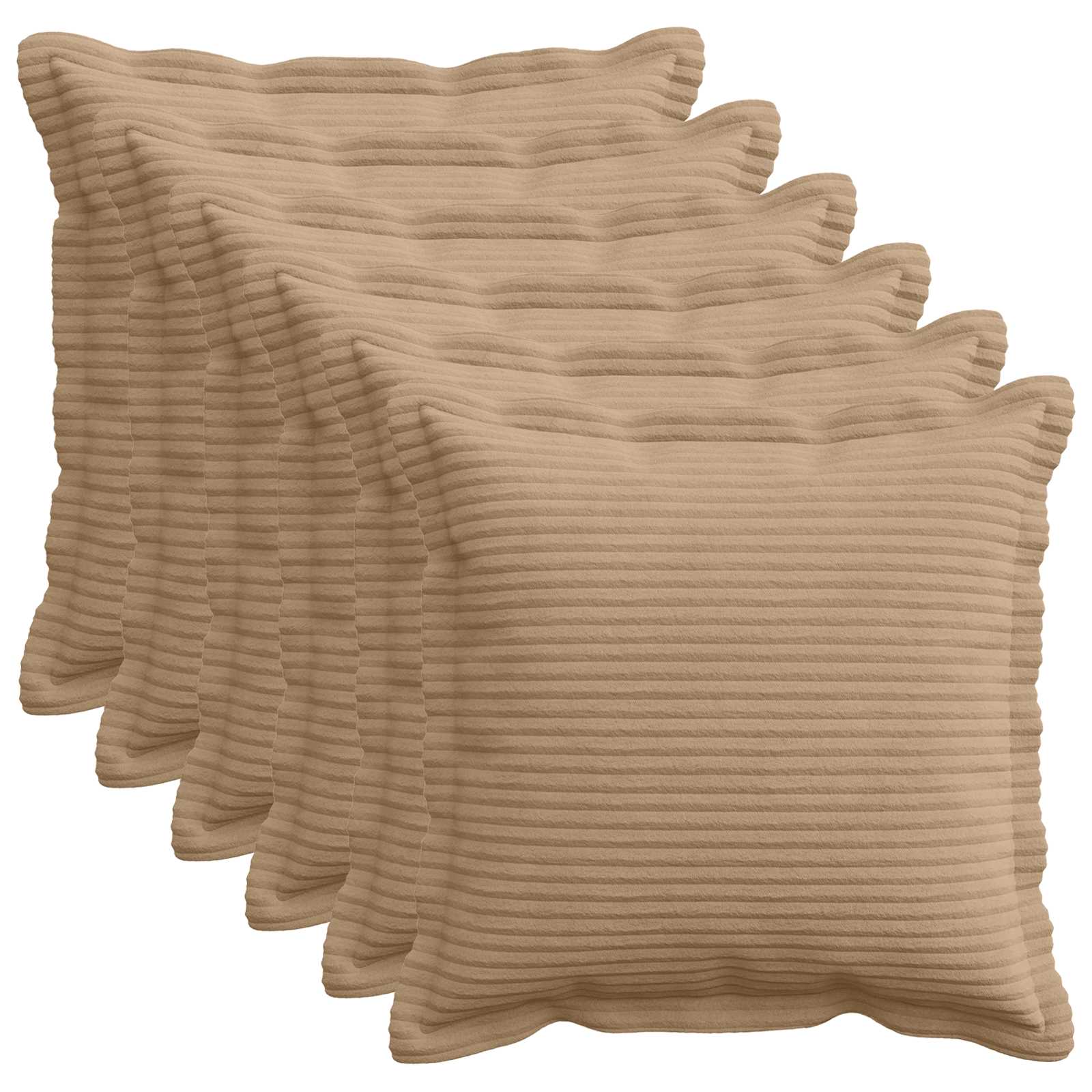 Federa 6 pz HOUTEN Marrone 30 x 30 cm corduroy